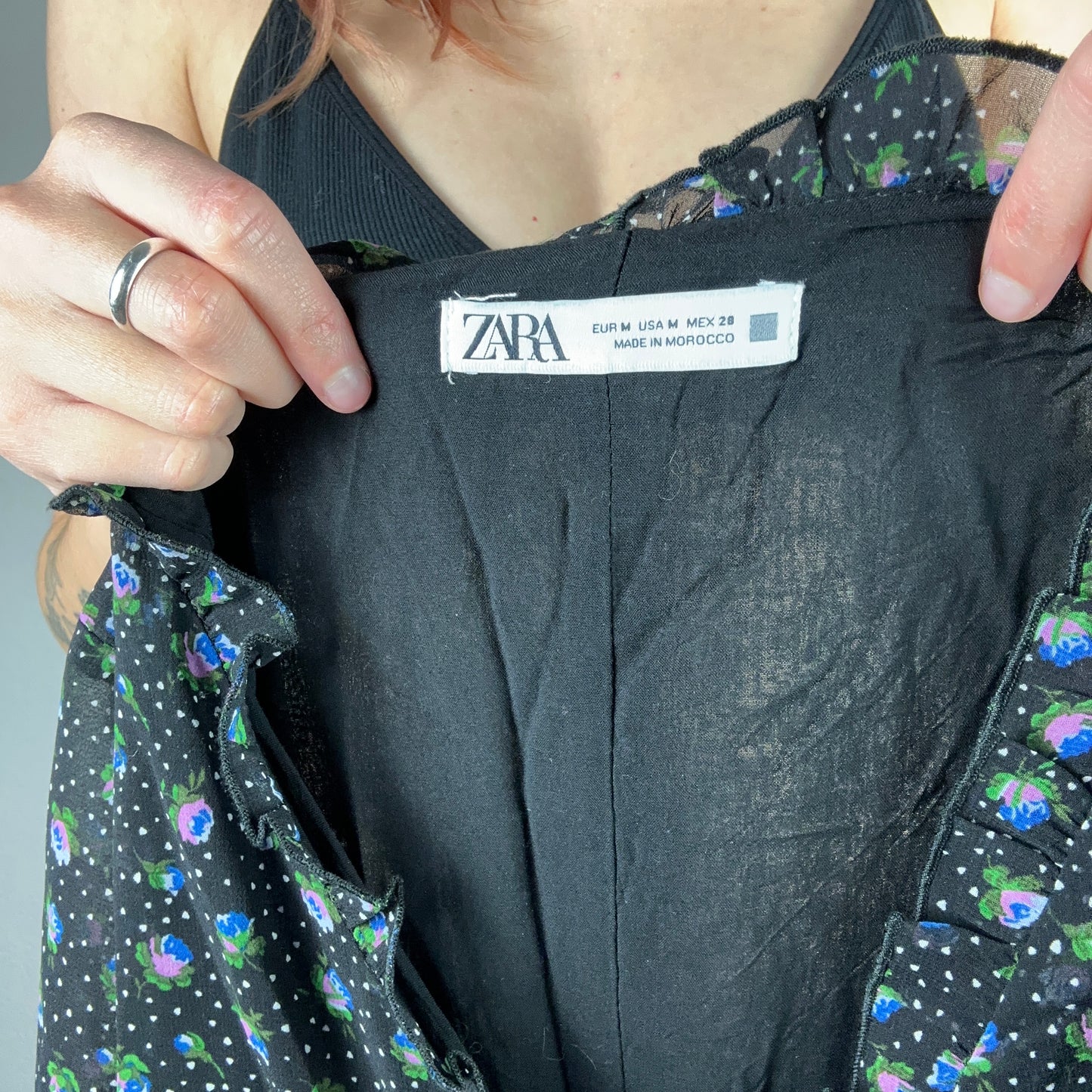 Black Dress with Flowers | Bern