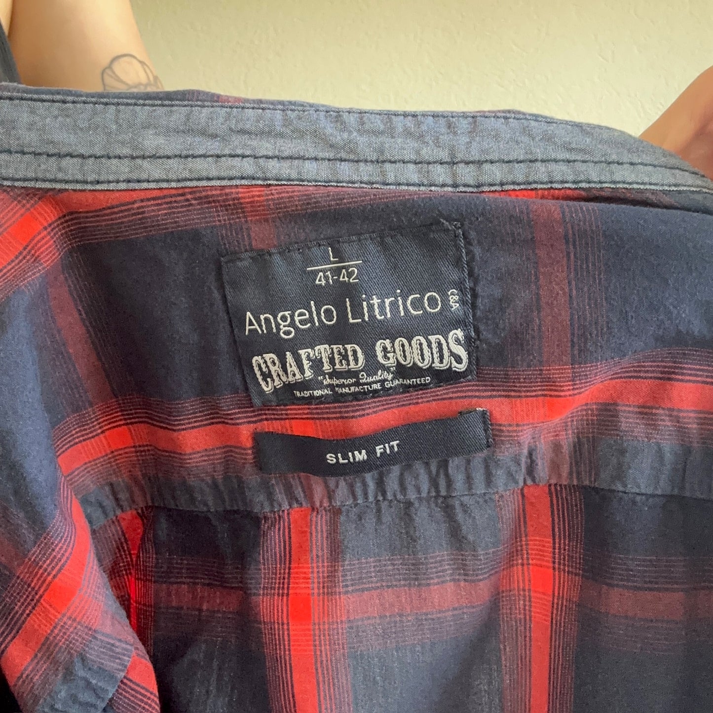 Vintage blau-rote Shirt / Bluse| Bern