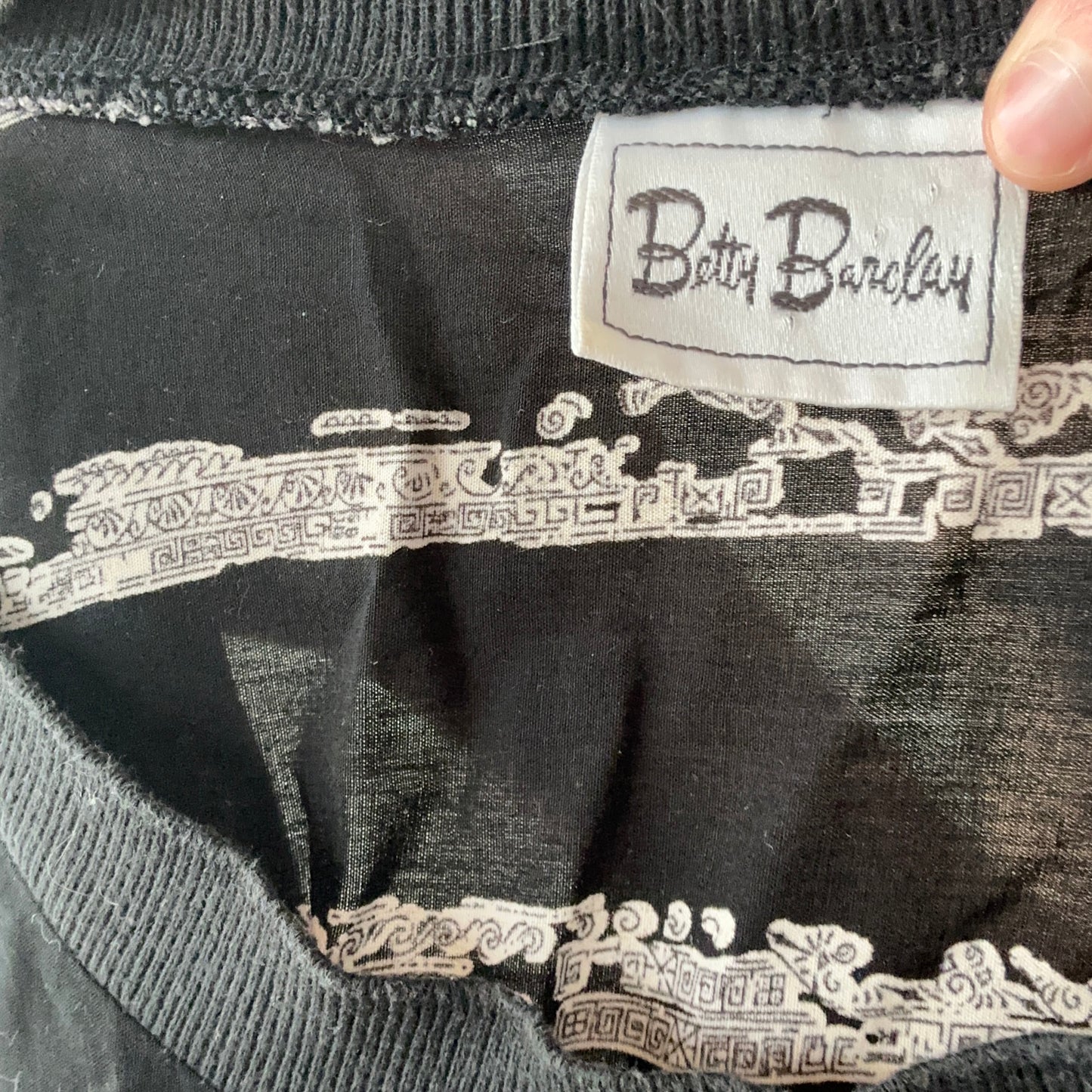 Black Shirt with white patterns | Bern