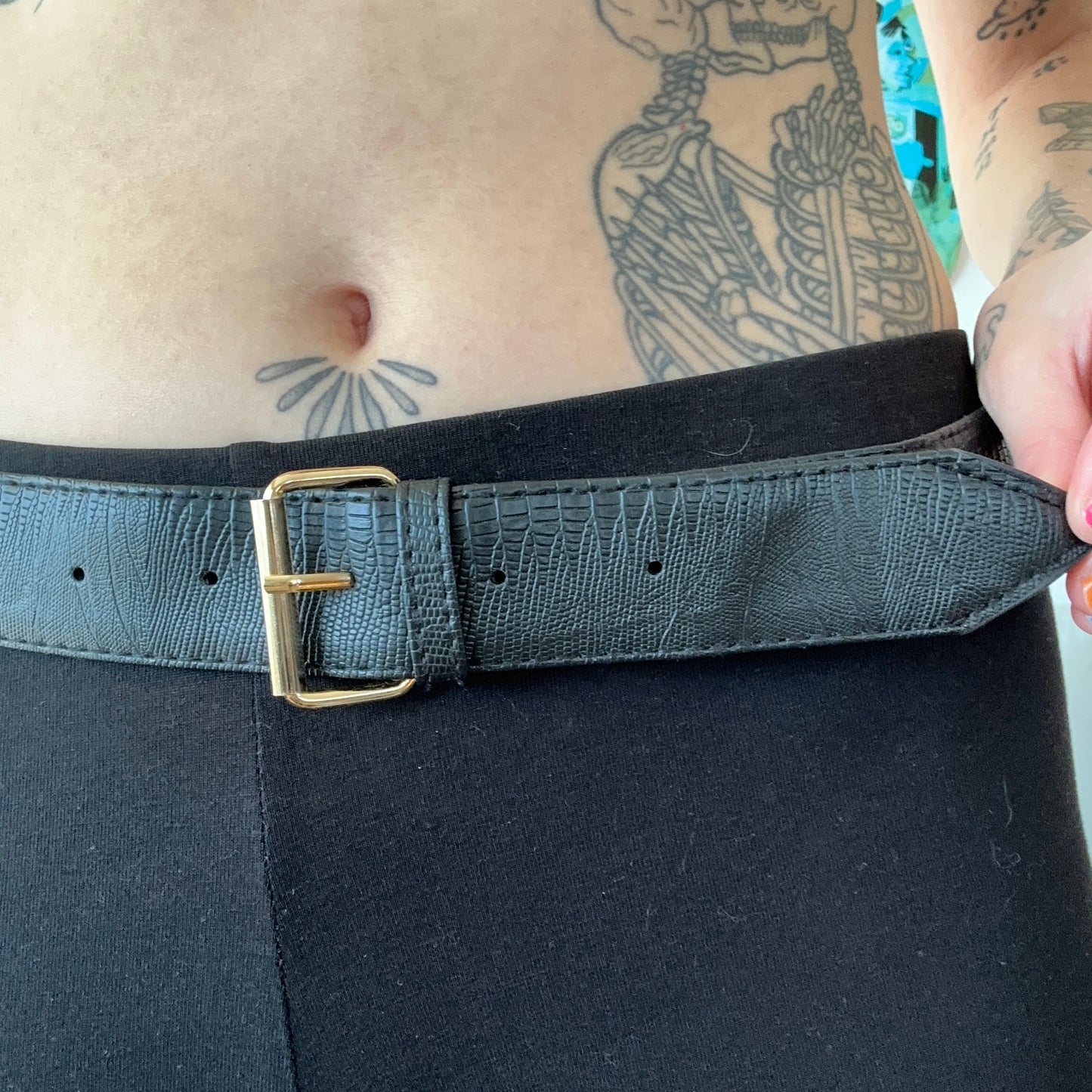 Black Belt with golden details