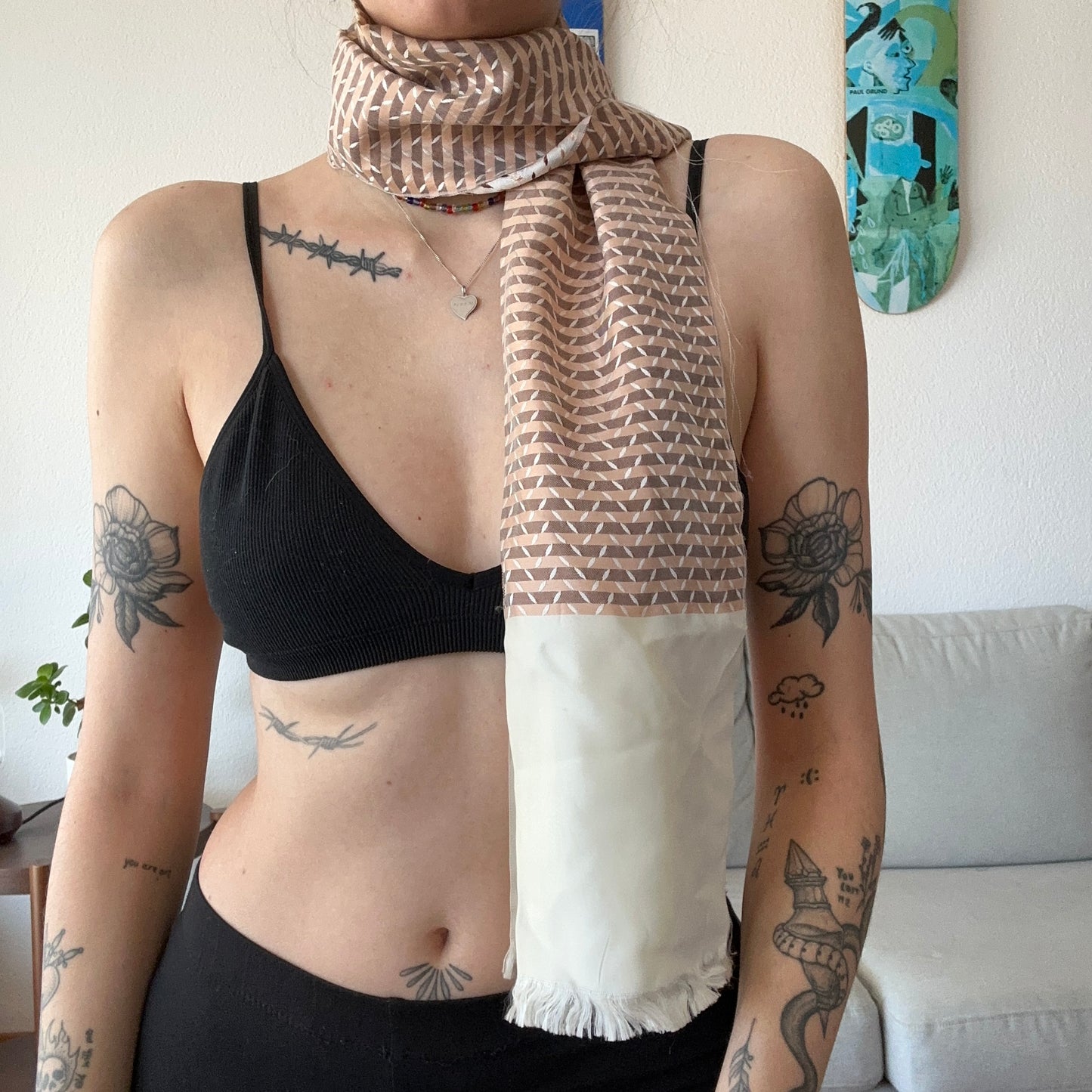 Vintage Scarf beige