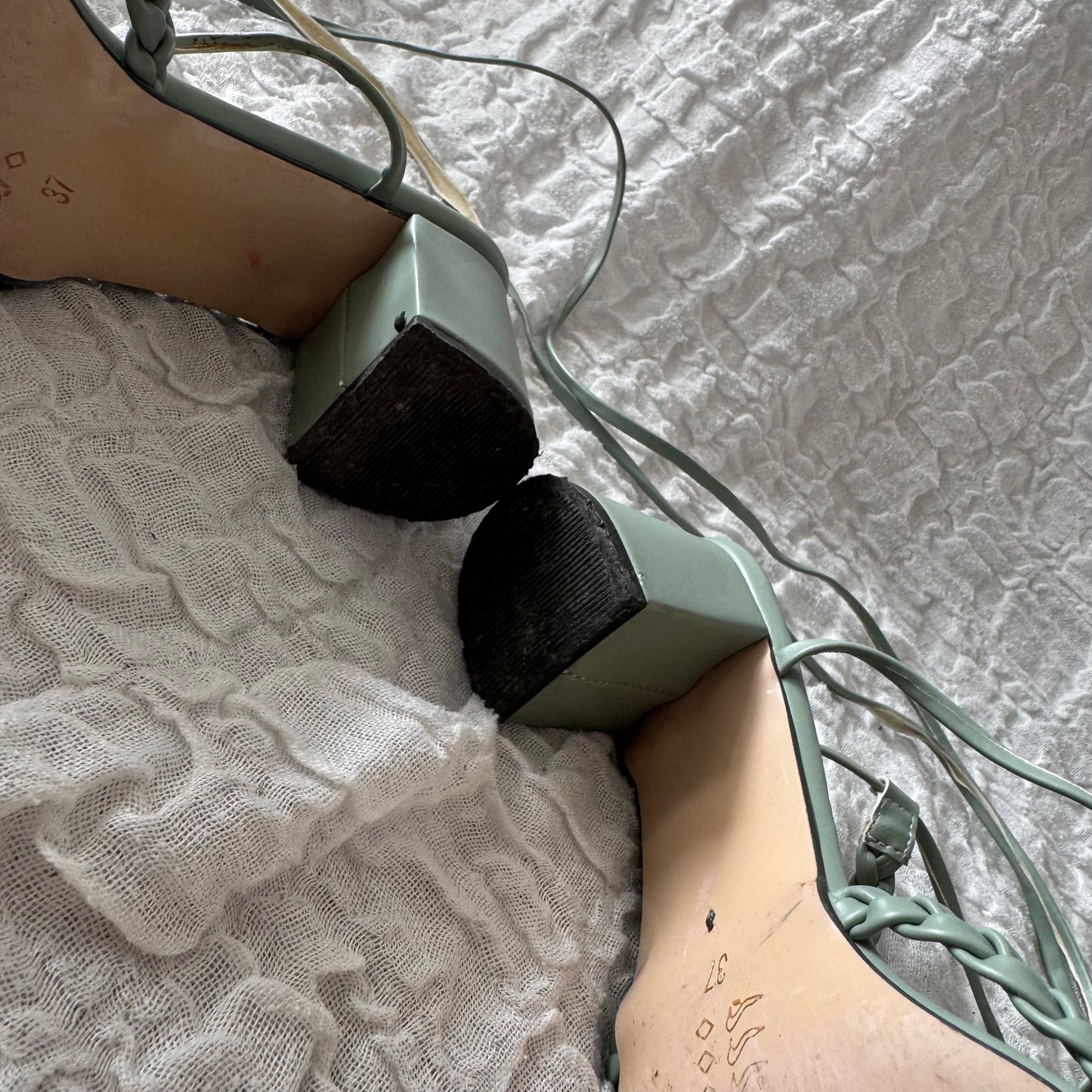 Blaue High Heels