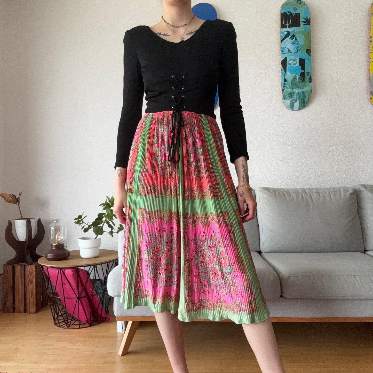 Black and Colorful Dress