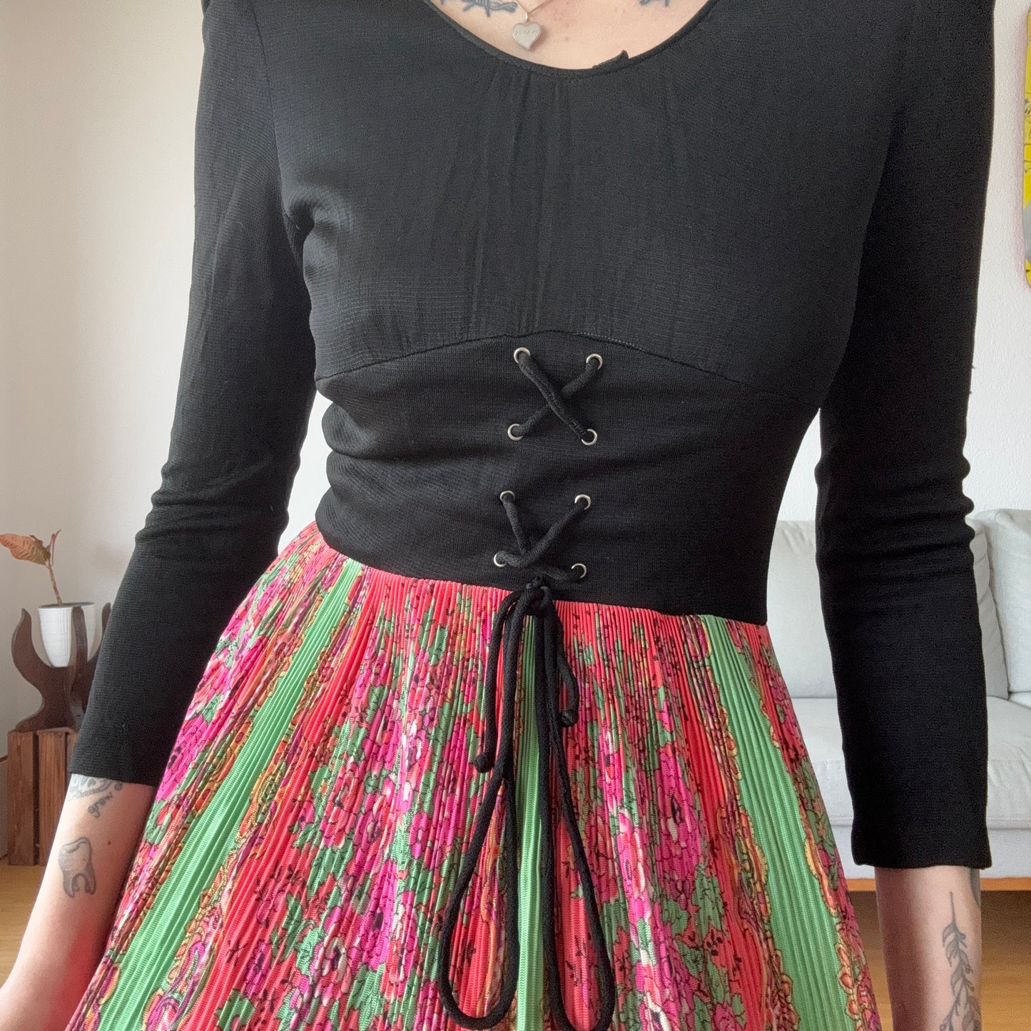 Black and Colorful Dress