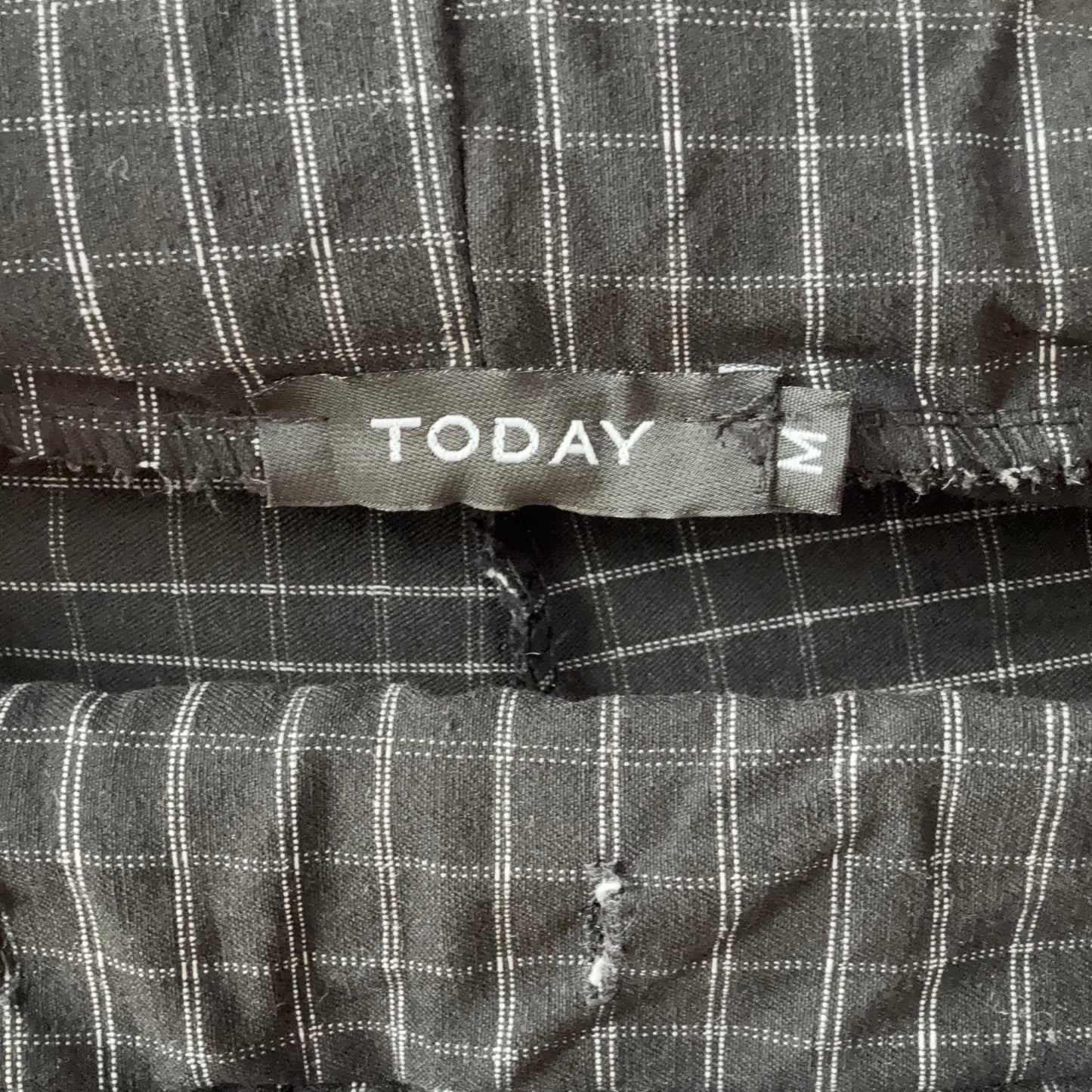 Black Pants with white checked pattern | Bern