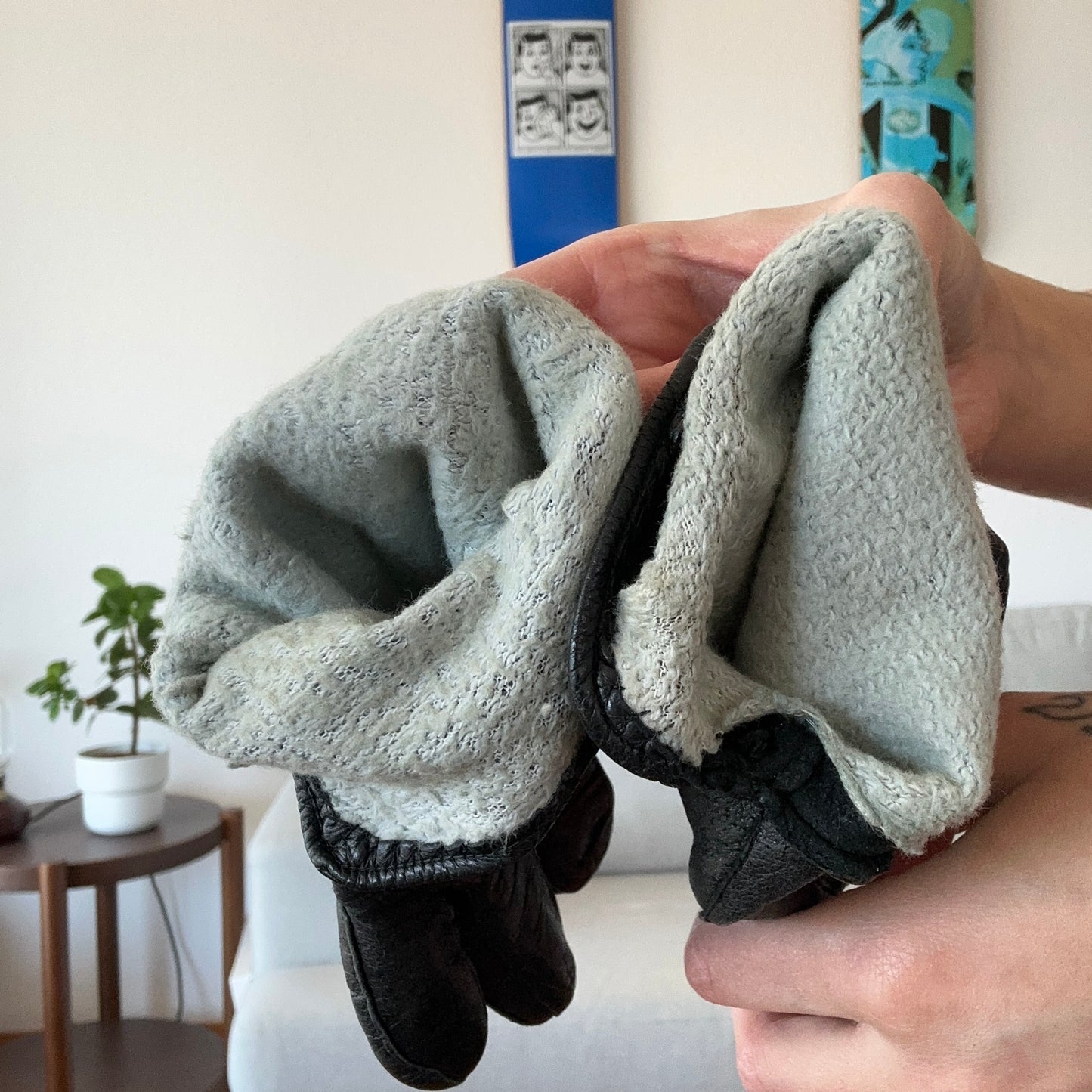 Black Leather Gloves | Bern