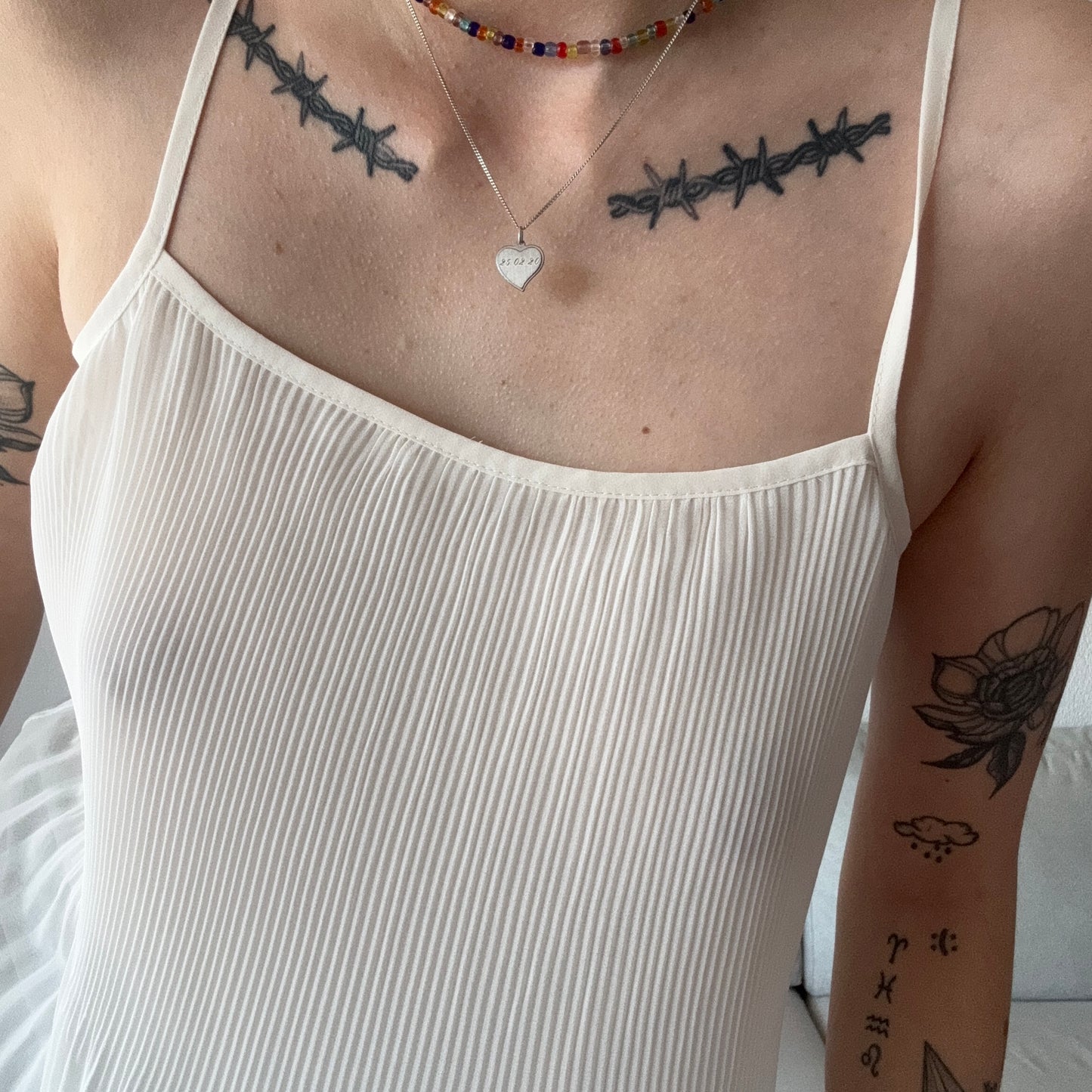 Weißes Top