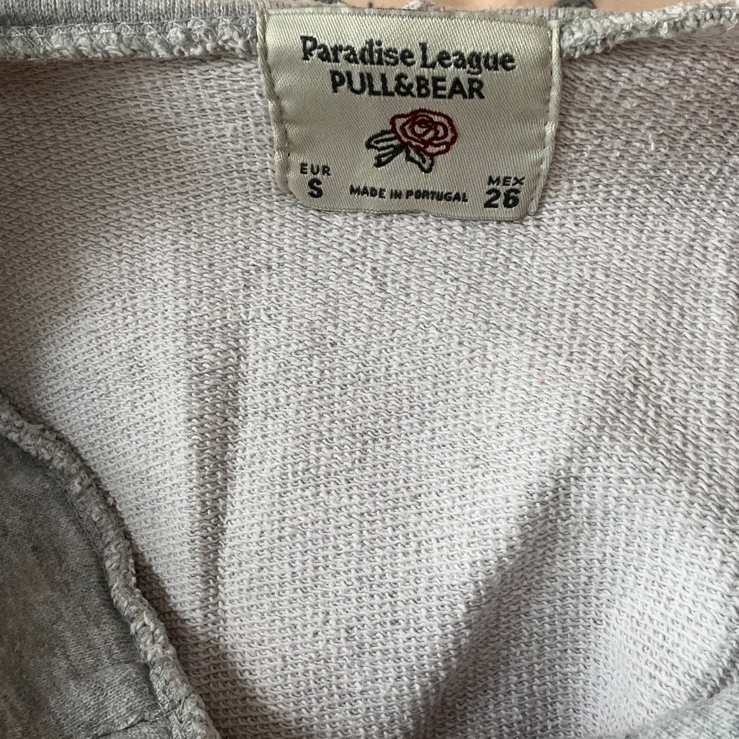 Sweat à capuche gris à rayures blanches et rouges | Bern