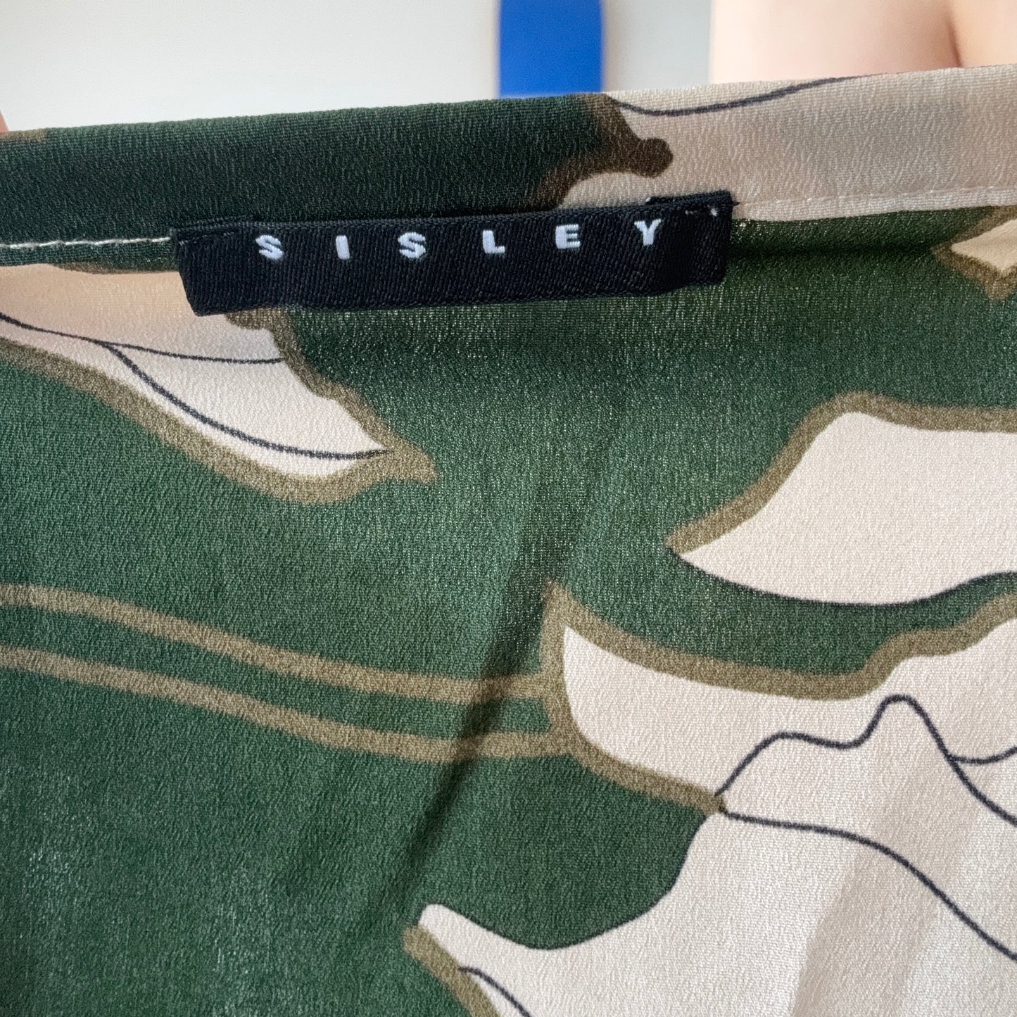 Beige and green Top | Bern