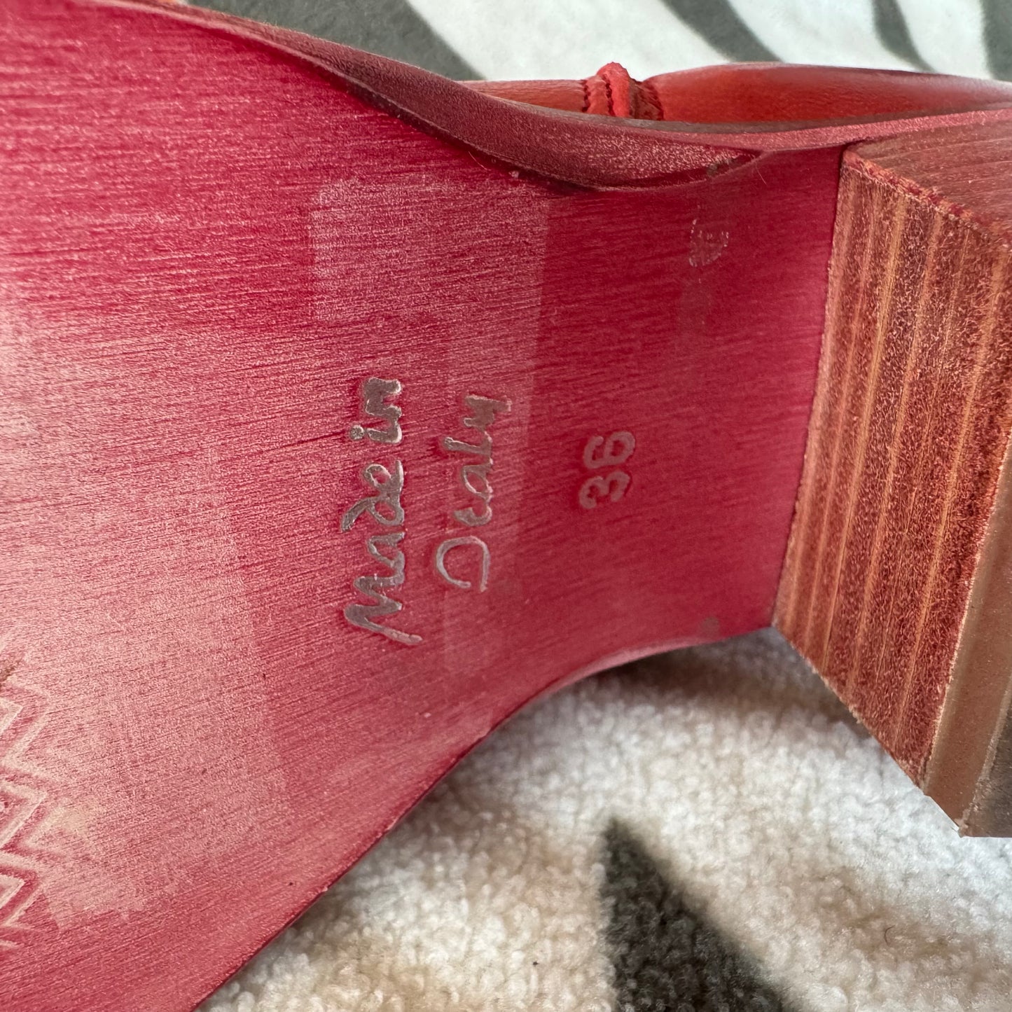 Bottes / chaussures de cowboy rouges