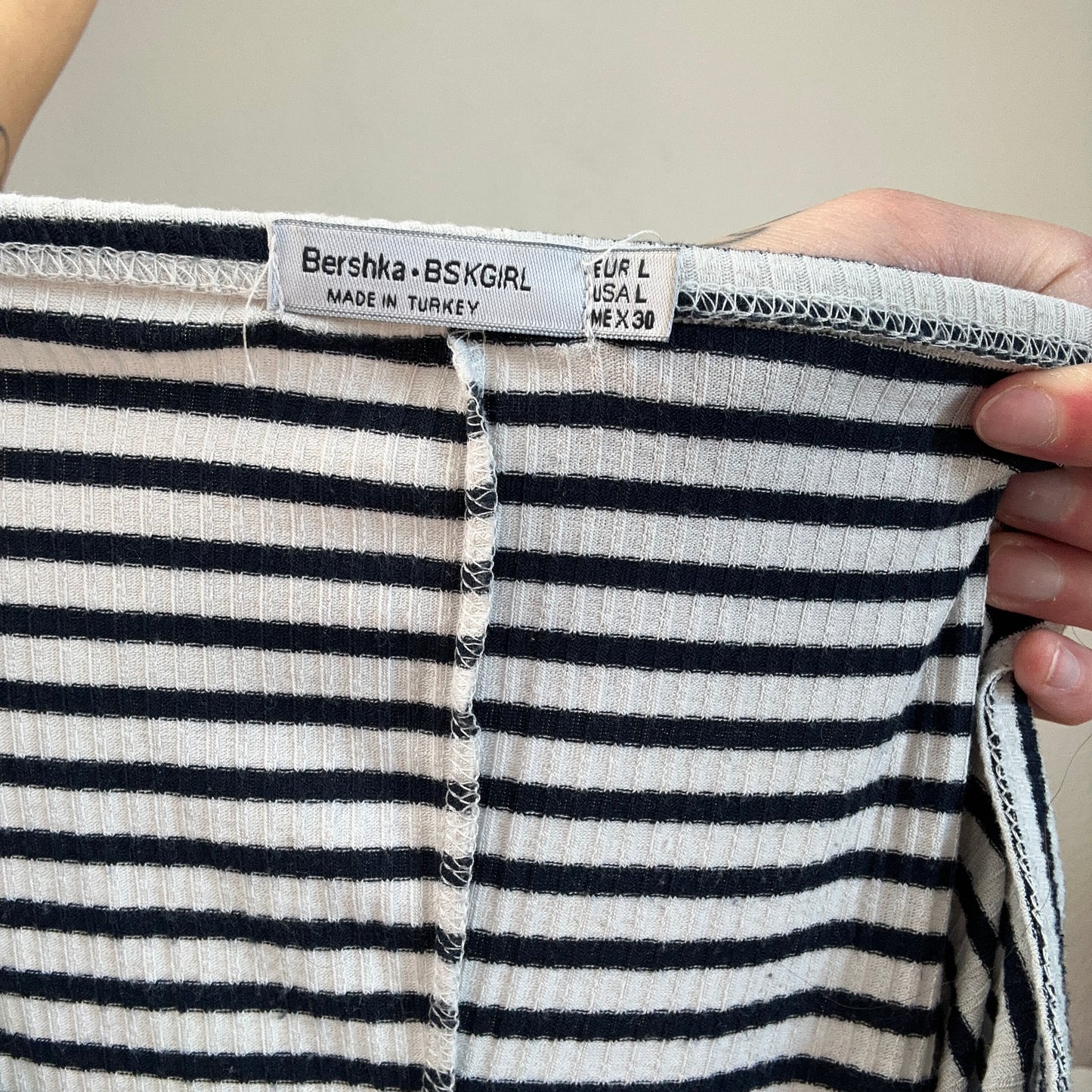 Black and White striped Dress | Bern