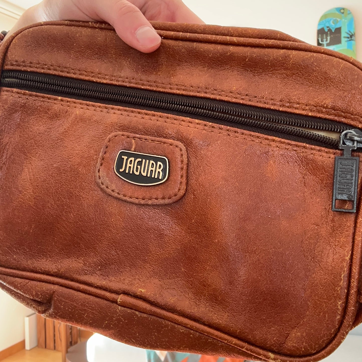 Pochette / sac Jaguar marron vintage | Bern