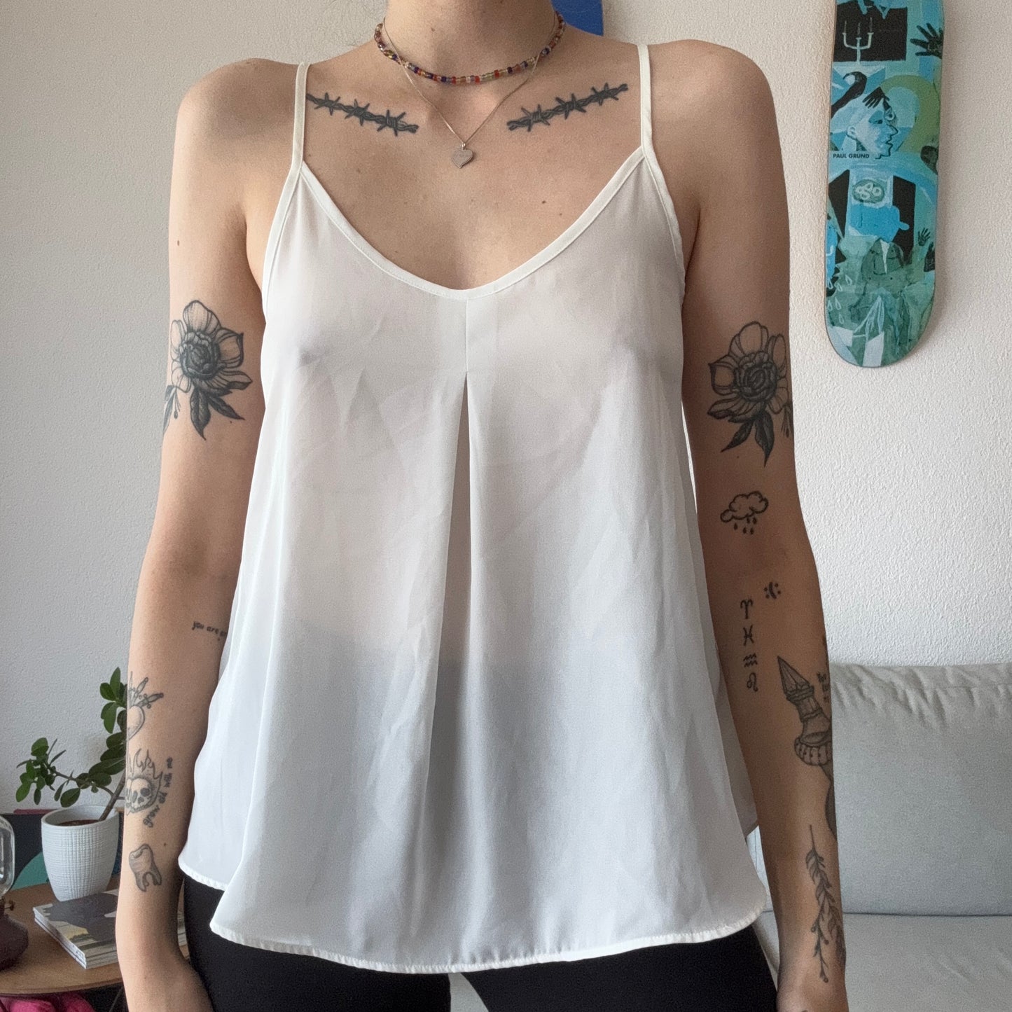 Weißes Top