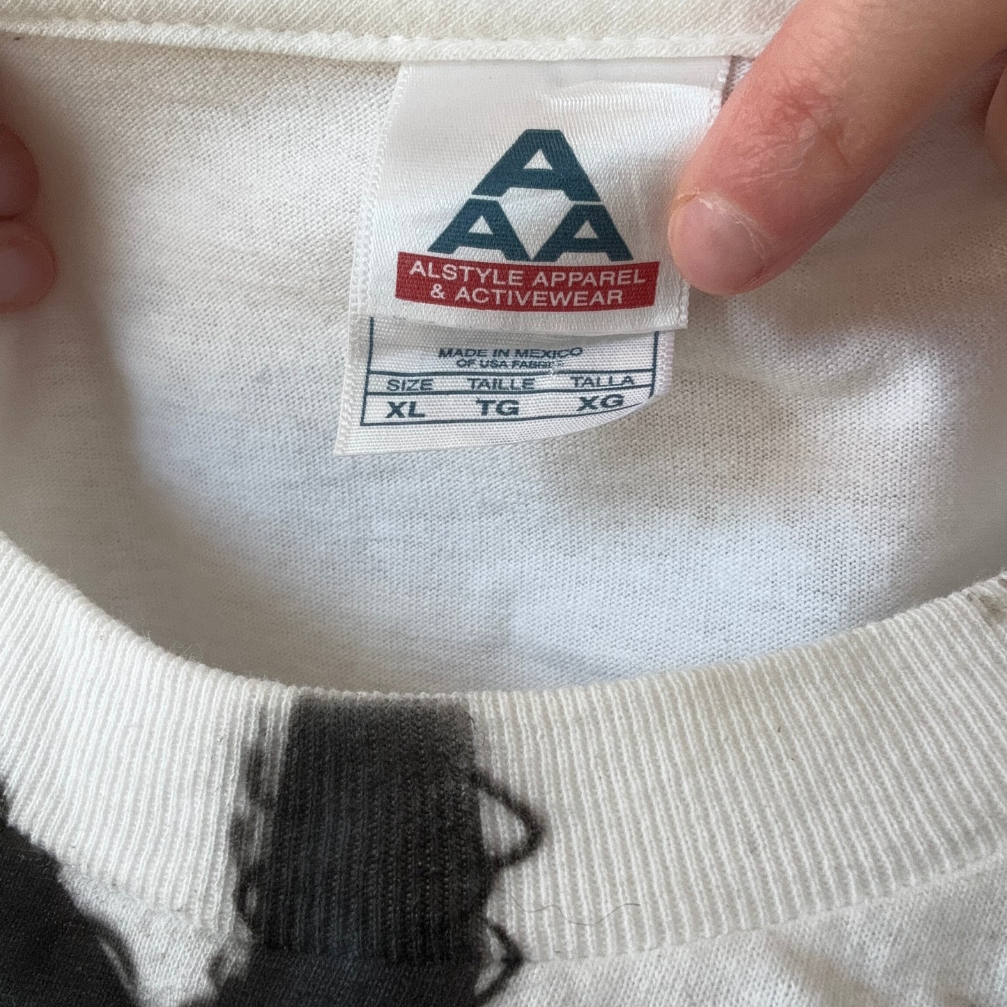 White Shirt with Front Print