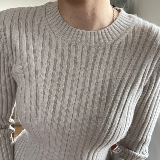 Beige Knit Dress | Bern