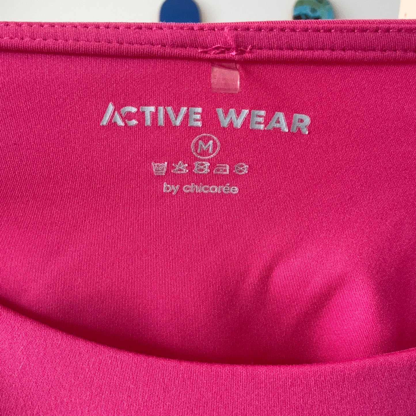Rosa kurzes Sporttop
