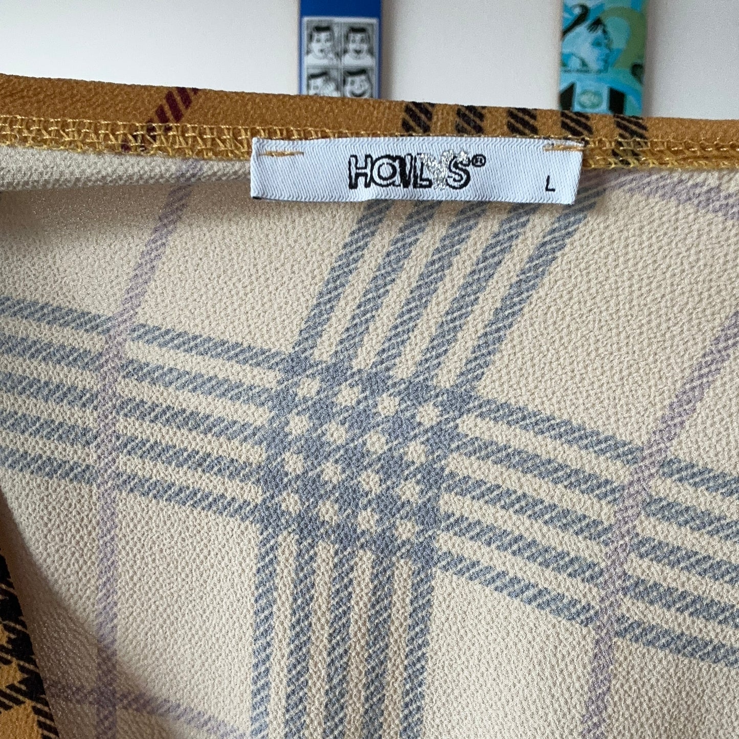 Yellow Blouse with black and red stripes | Bern