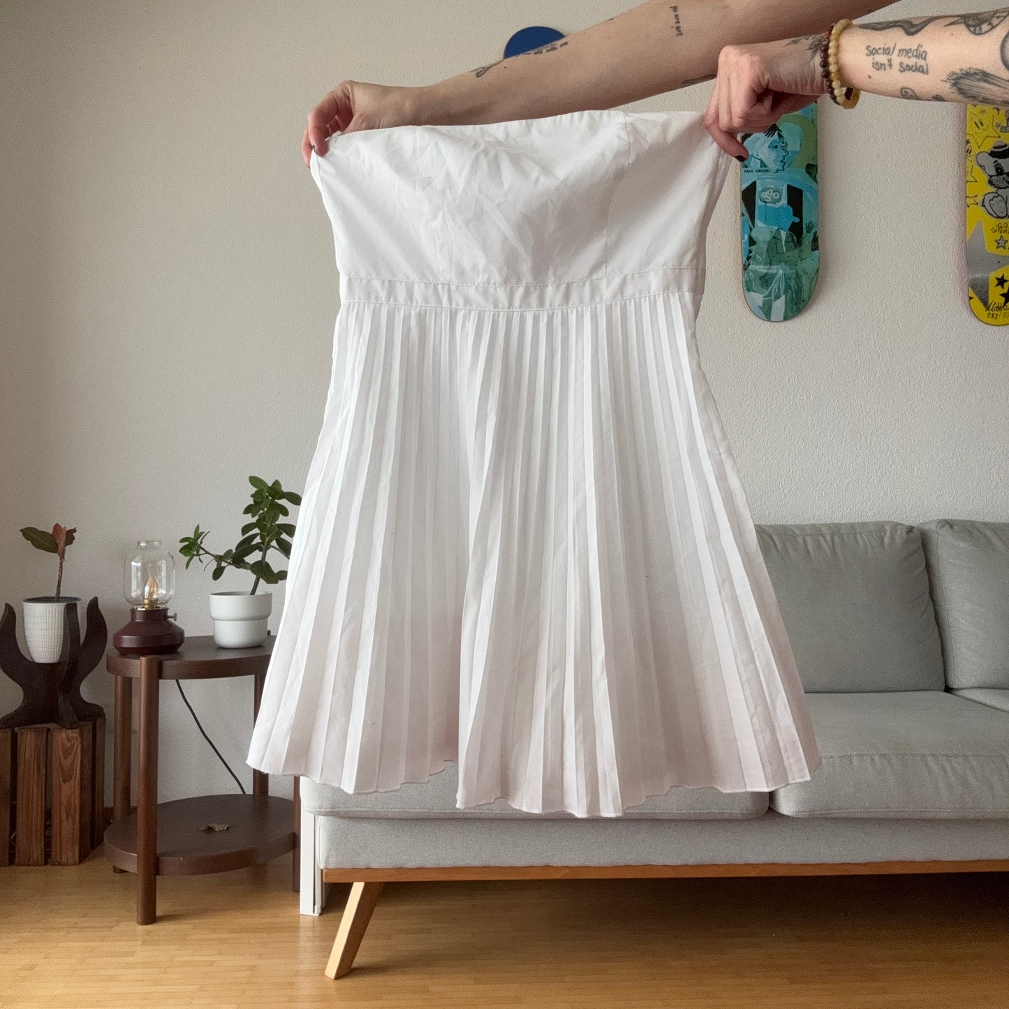 Y2K White Dress