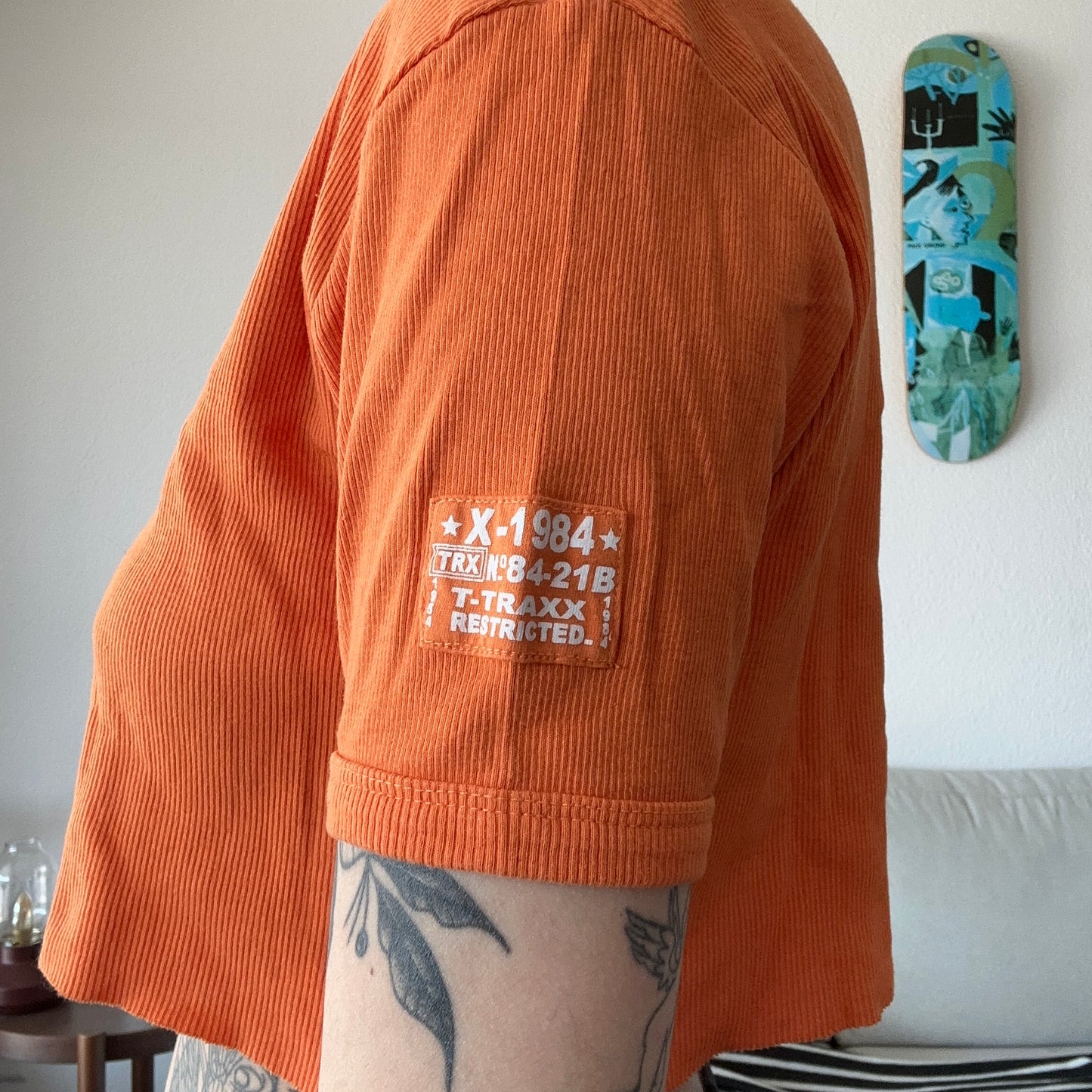 Orange cropped shirt | Bern