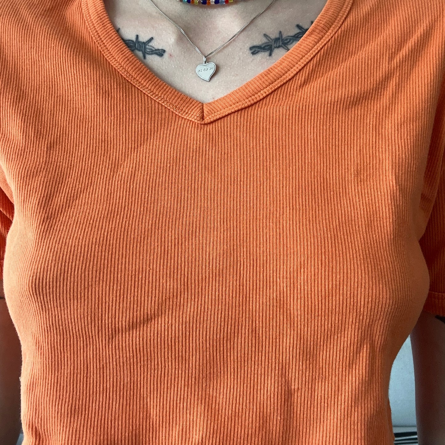 Orange cropped shirt | Bern