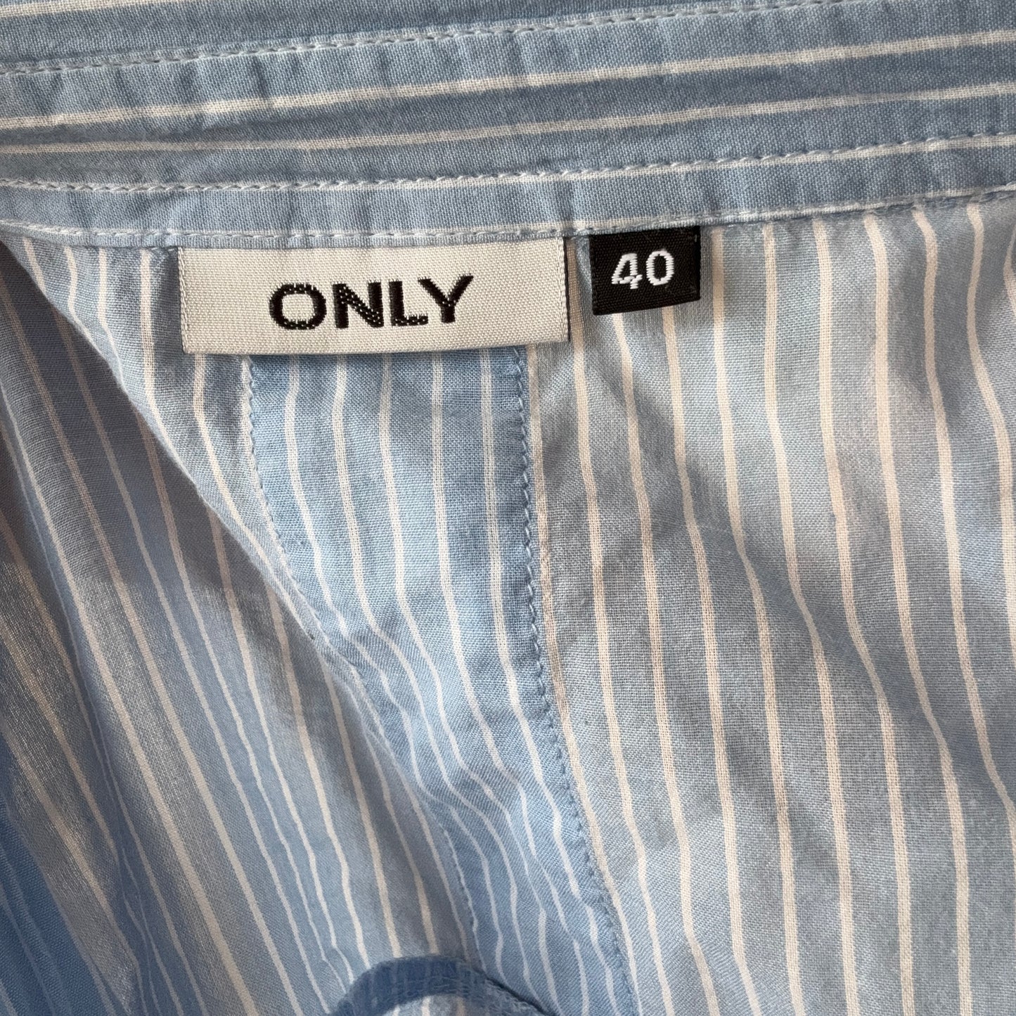 Blue Blouse with white Stripes | Bern