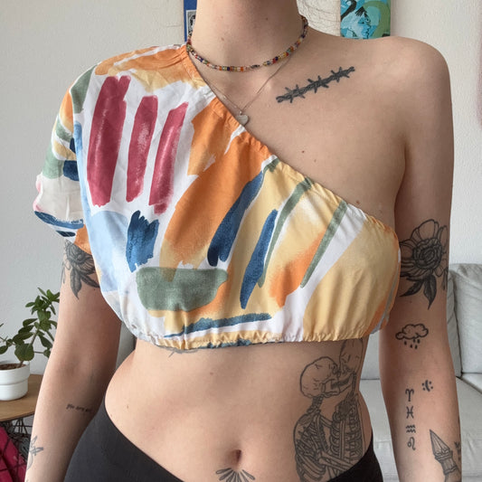 Colorful One Shoulder Top / Shirt | Bern