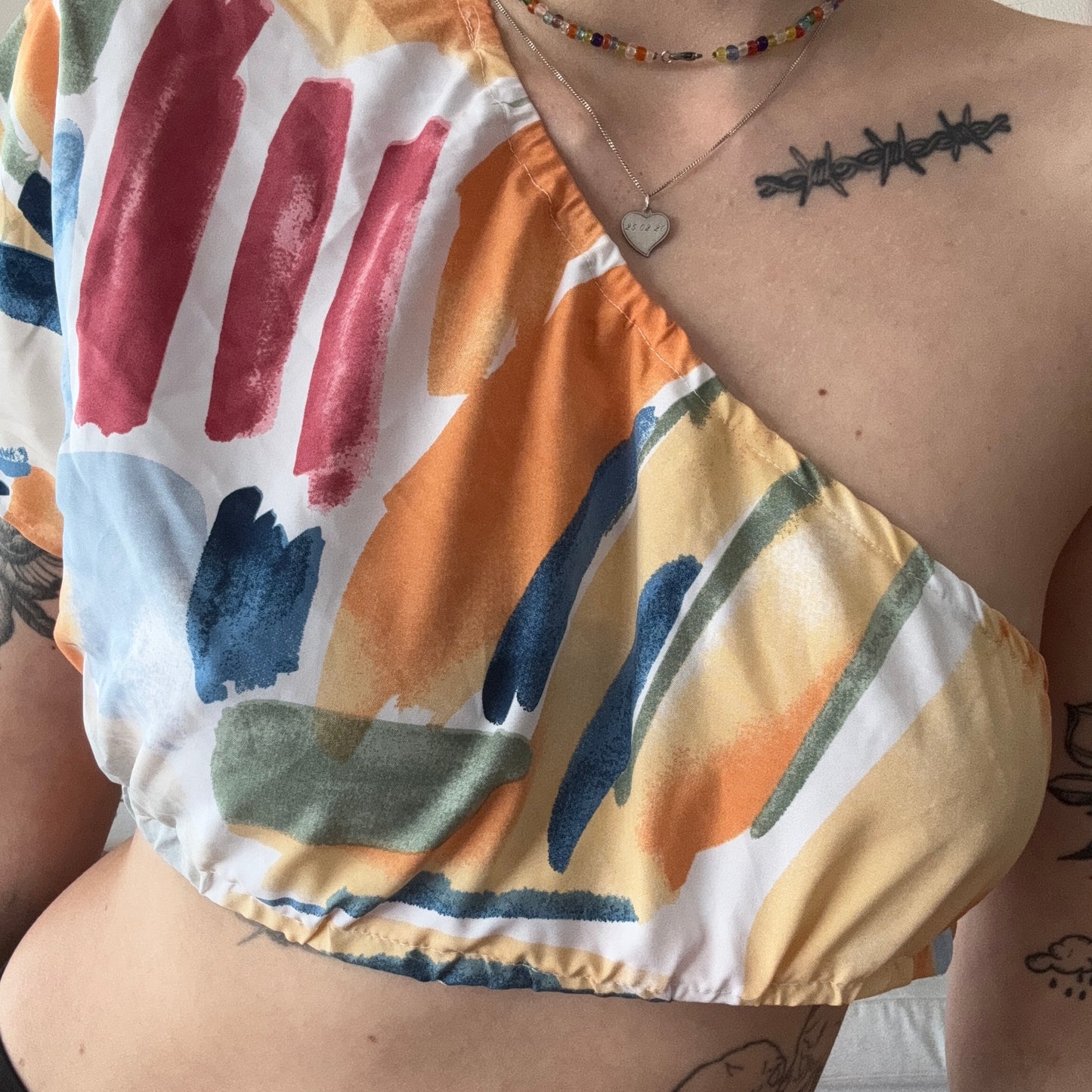 Colorful One Shoulder Top / Shirt | Bern