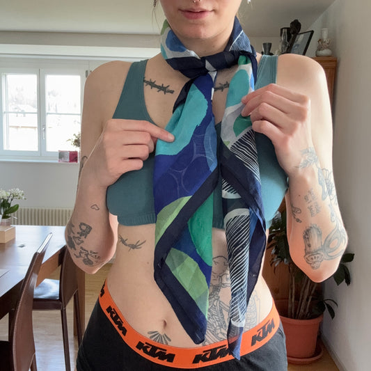 Vintage Blue Foulard | Bern