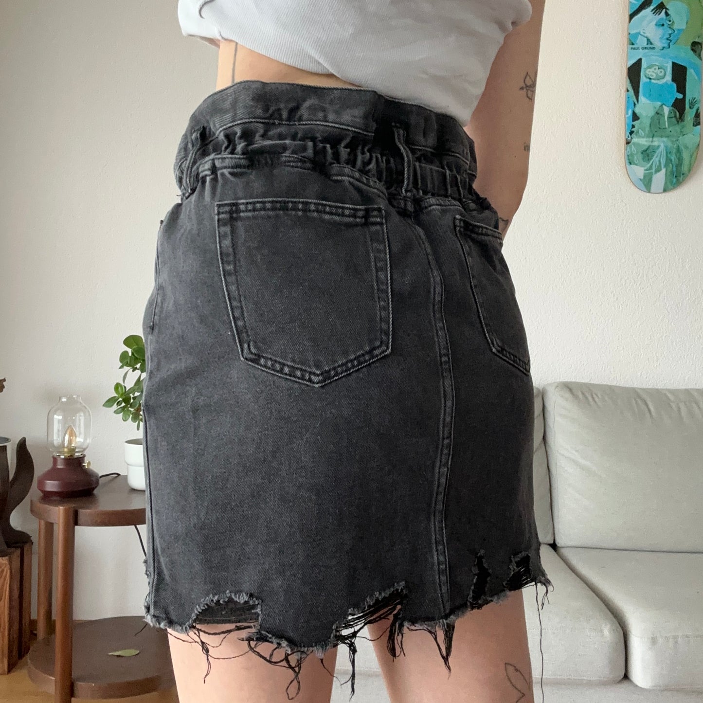 Black Jeans Skirt