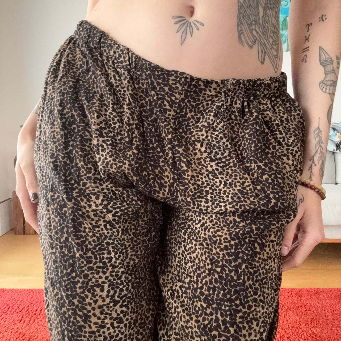 Brown Pants with Leopard Print | Bern