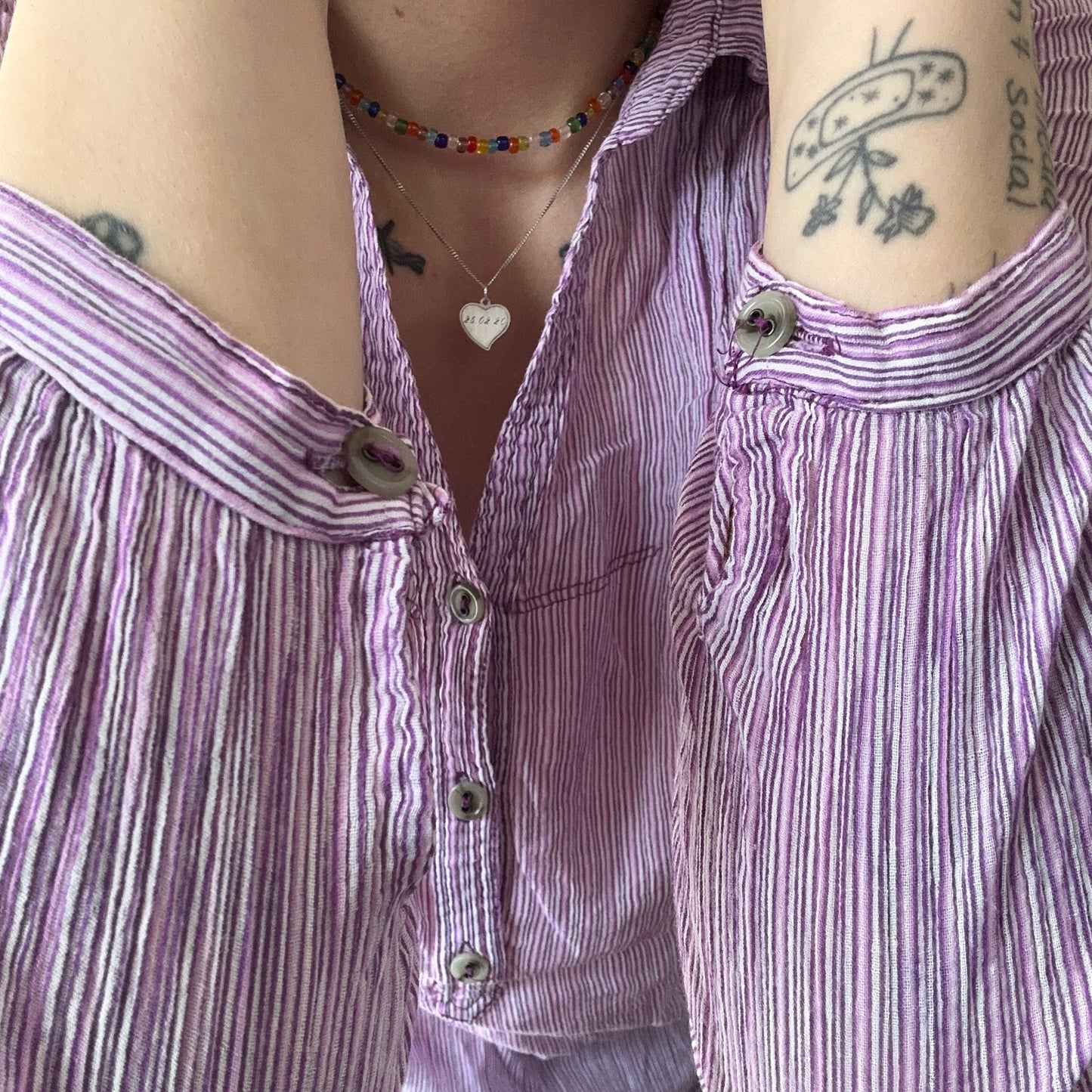 Purple striped Blouse | Bern