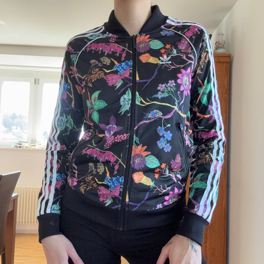 Black Adidas Jacket with Colorful Pattern | Bern