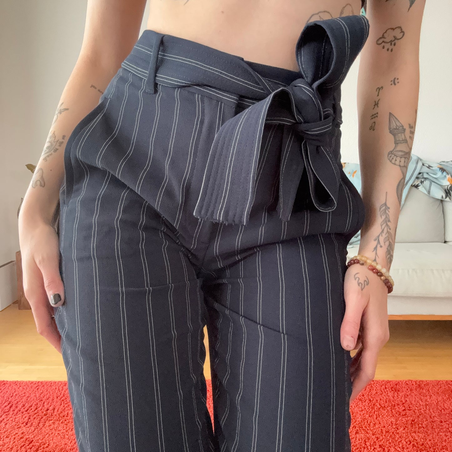 Black Pants with white stripes | Bern