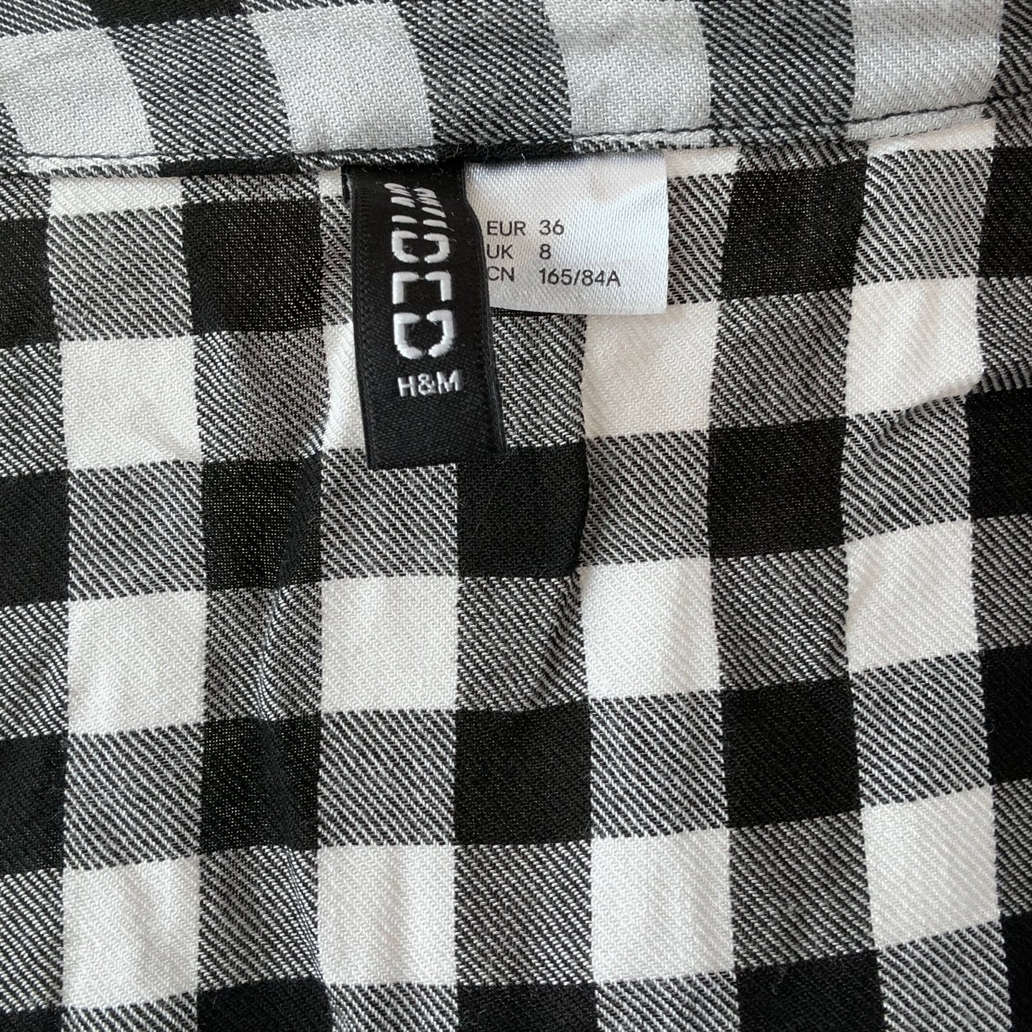 Black and White Checked Blouse | Bern