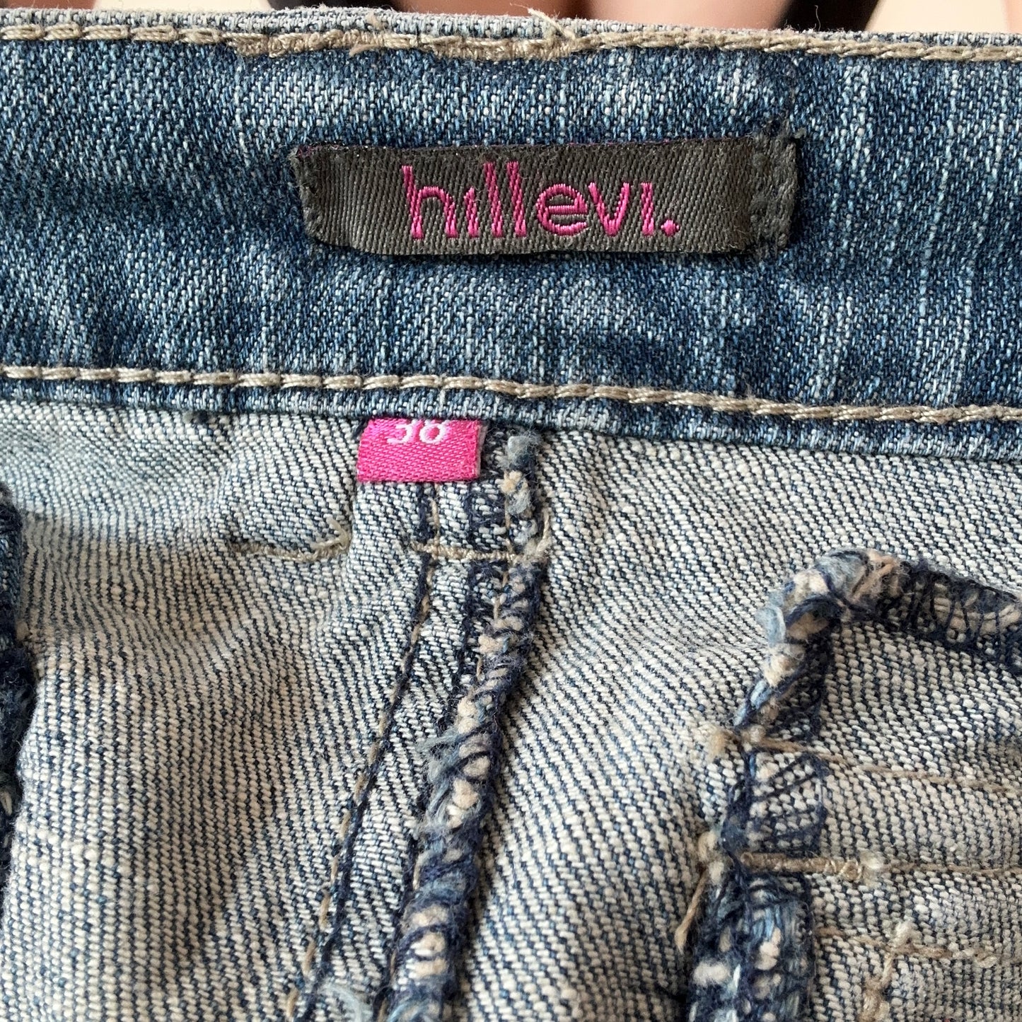 Mini-jupe en jean bleu Y2K | Bern