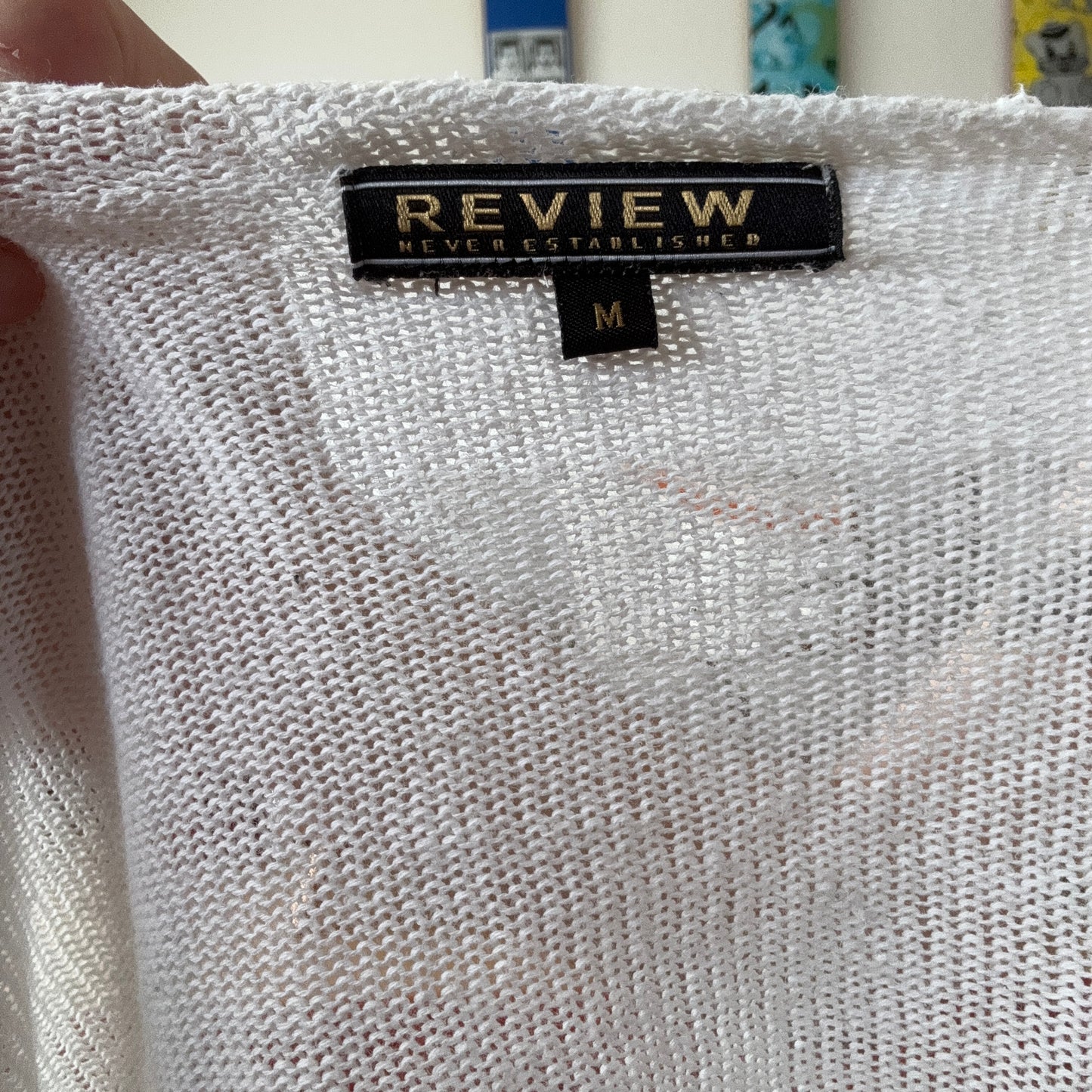 Weißes Langarmshirt