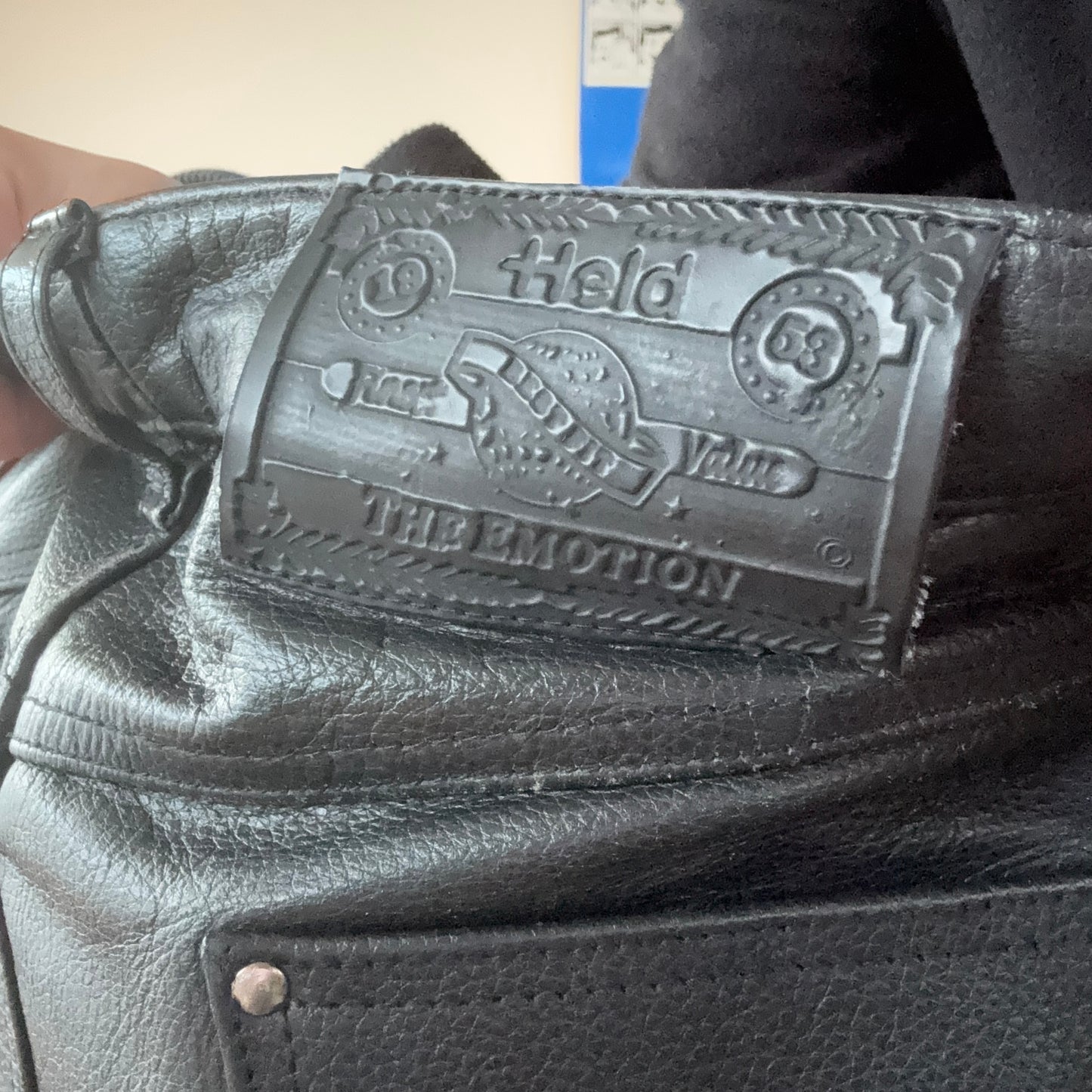 Black Leather Biker Pants