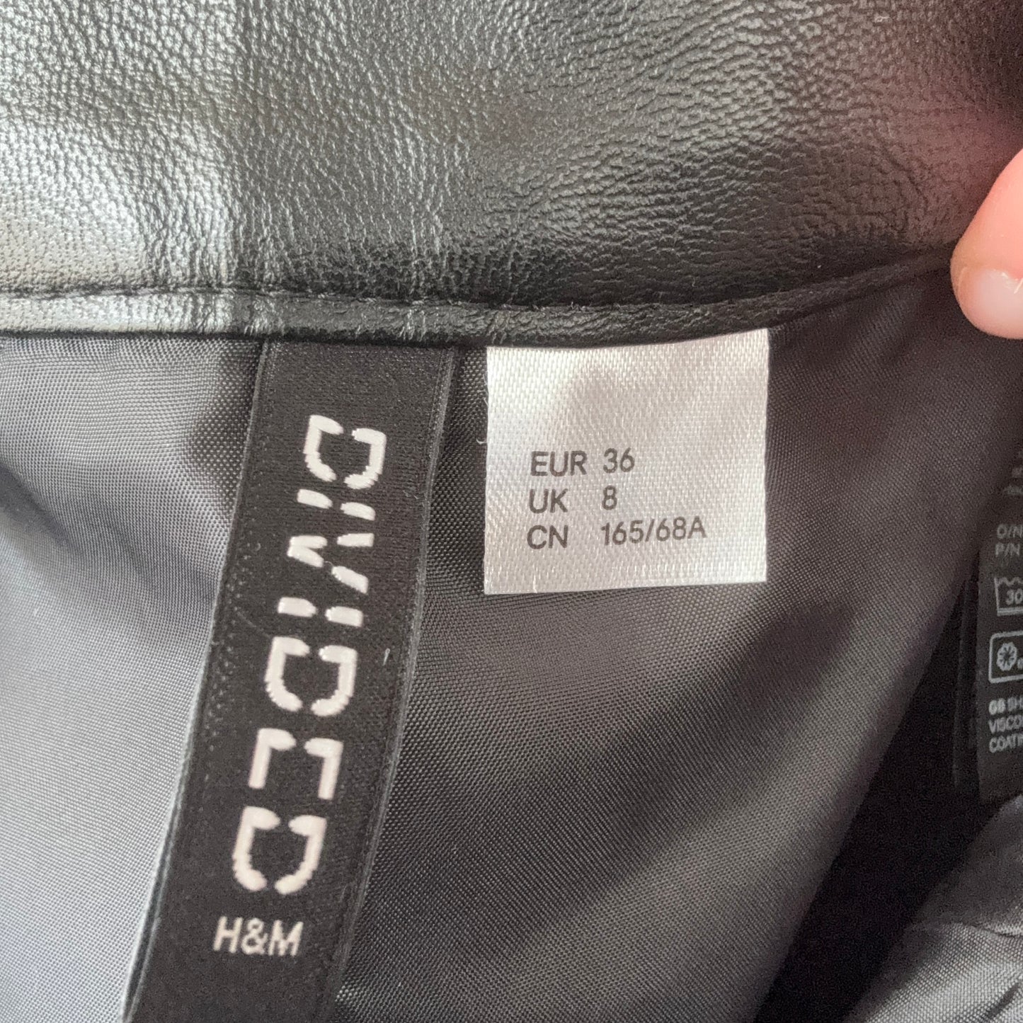 Black Fake Leather Skirt | Bern