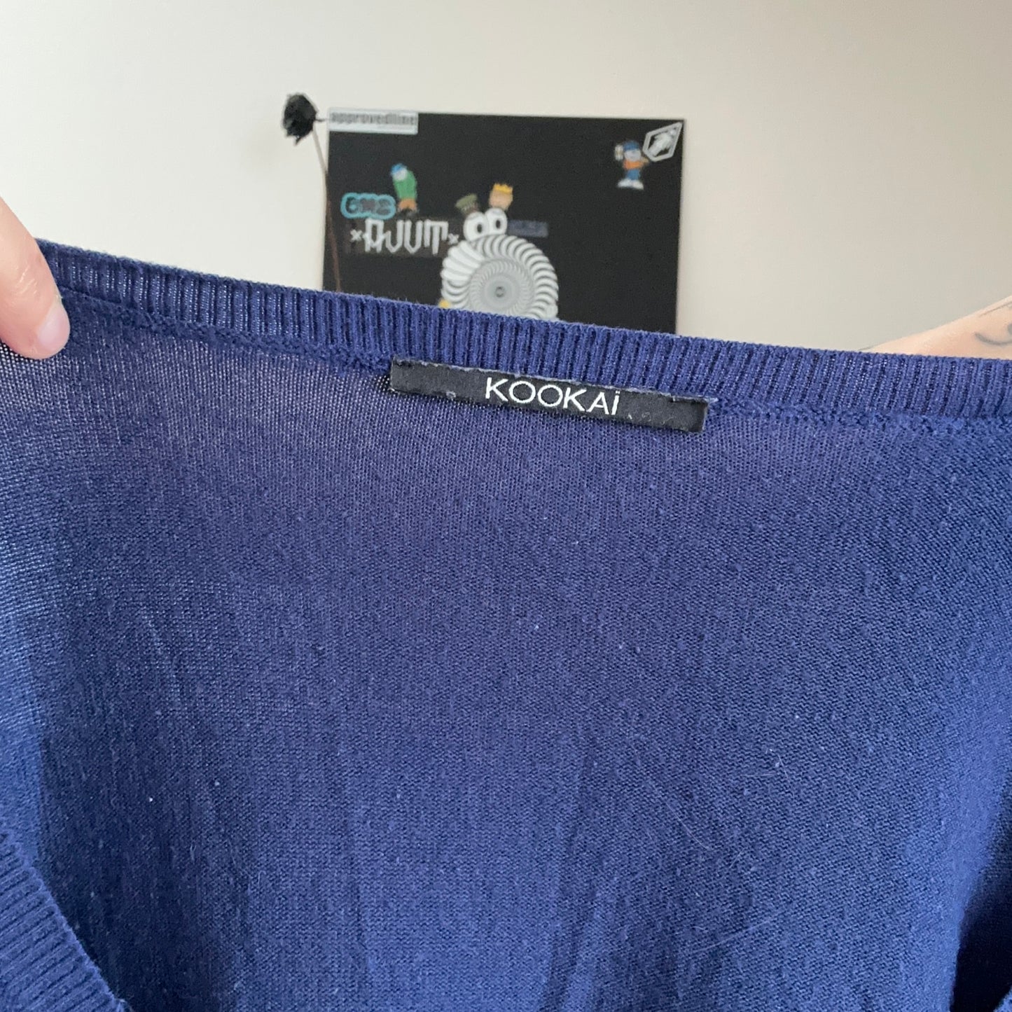 Blue Longsleeve with cute shiny stones in the Front | Bern