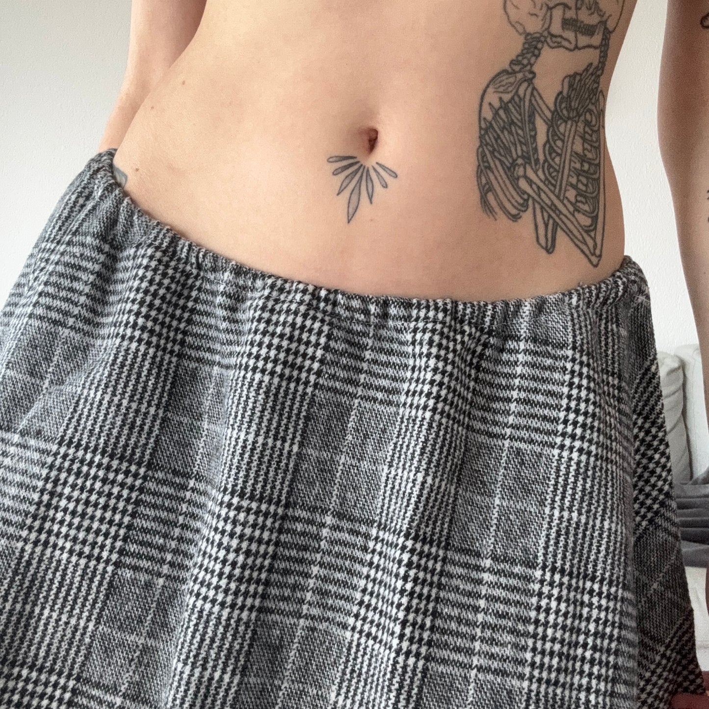 Black and White Reworked Skirt | Bern