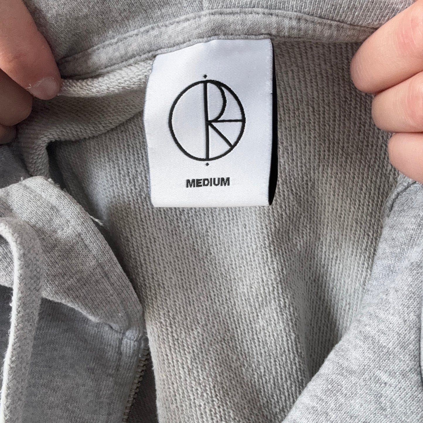 Reworked Gray cropped POLAR Hoodie | Bern