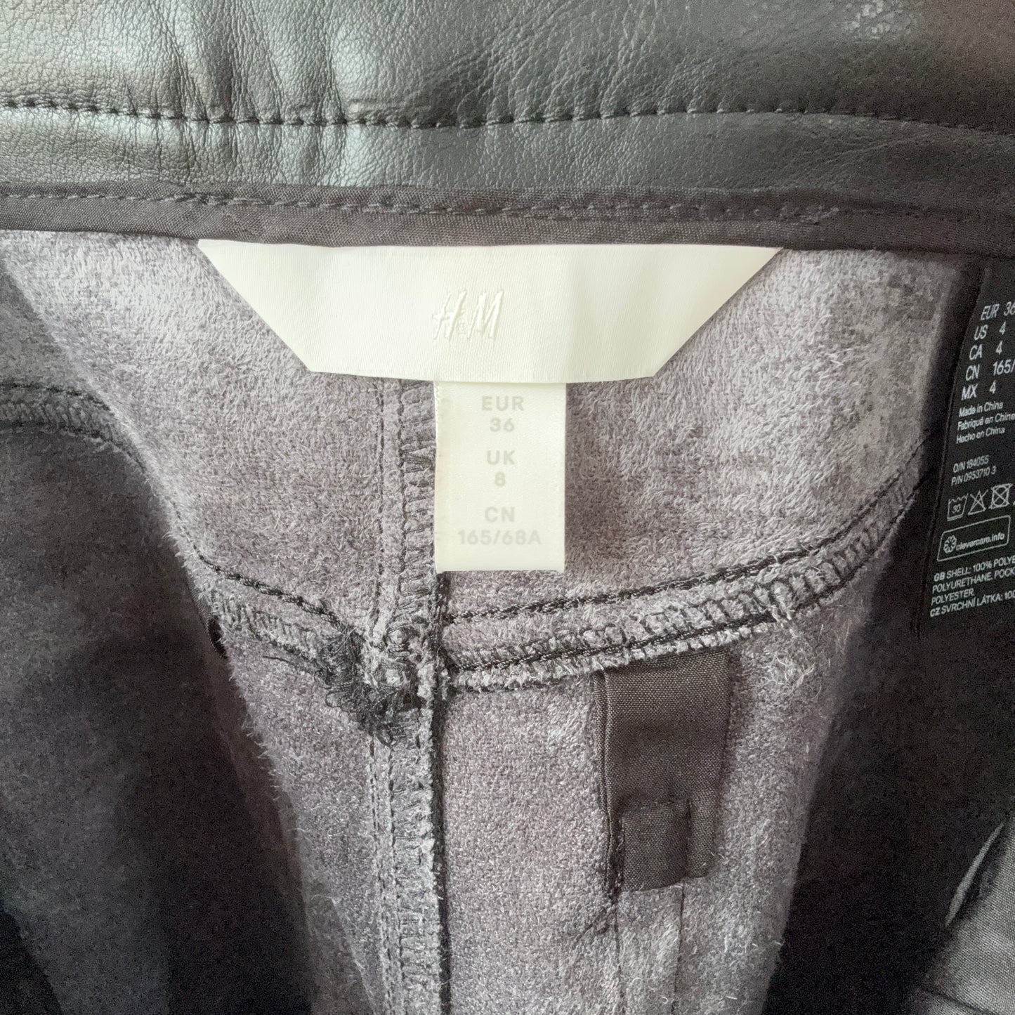 Black Fake Leather Pants | Bern