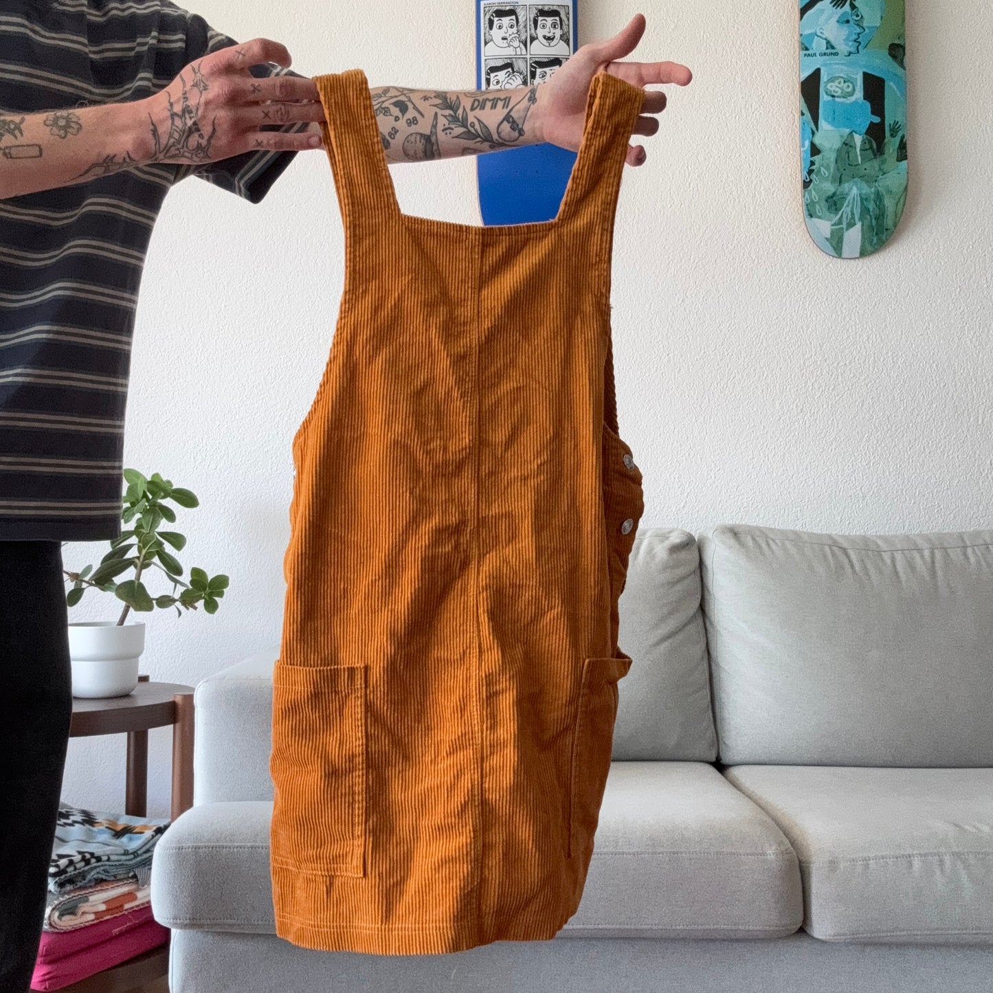 Orange/Brown Dress/Overall
