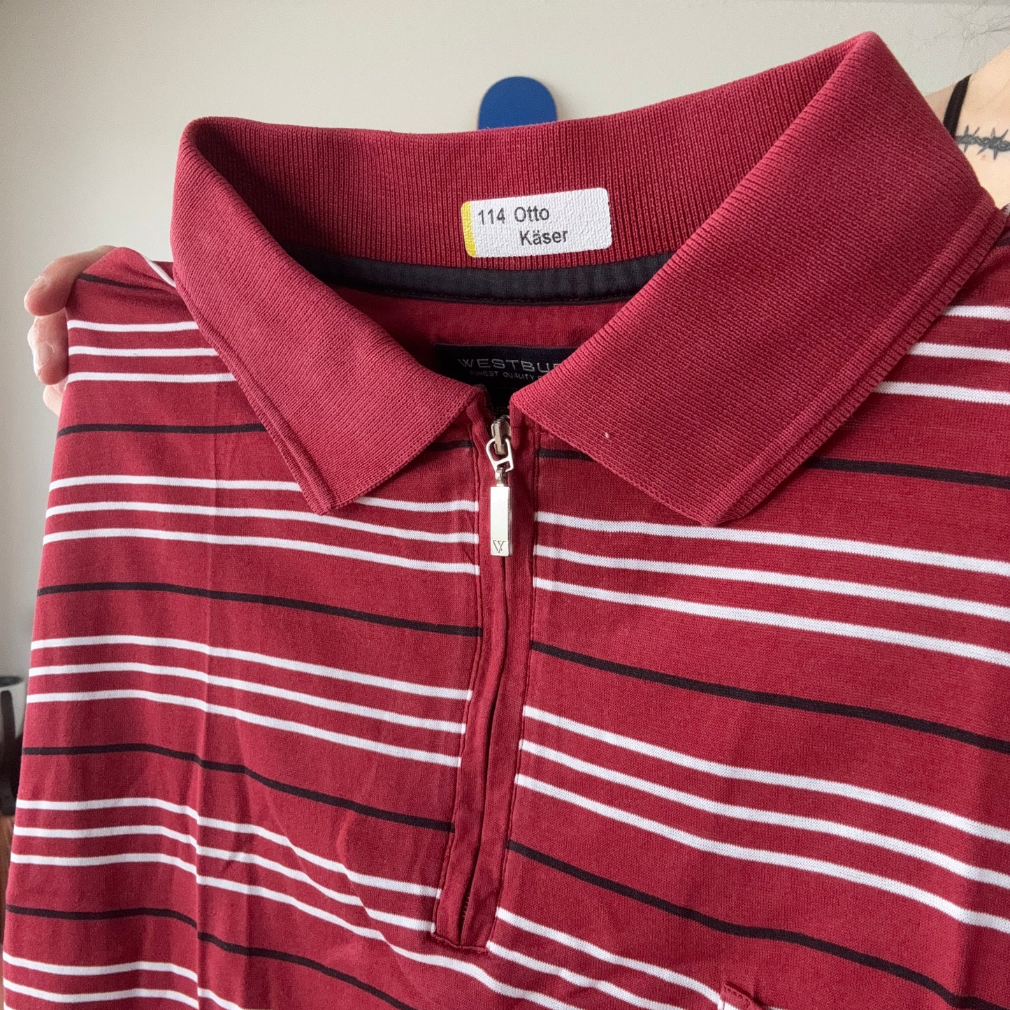 Red Shirt with white stripes | Bern