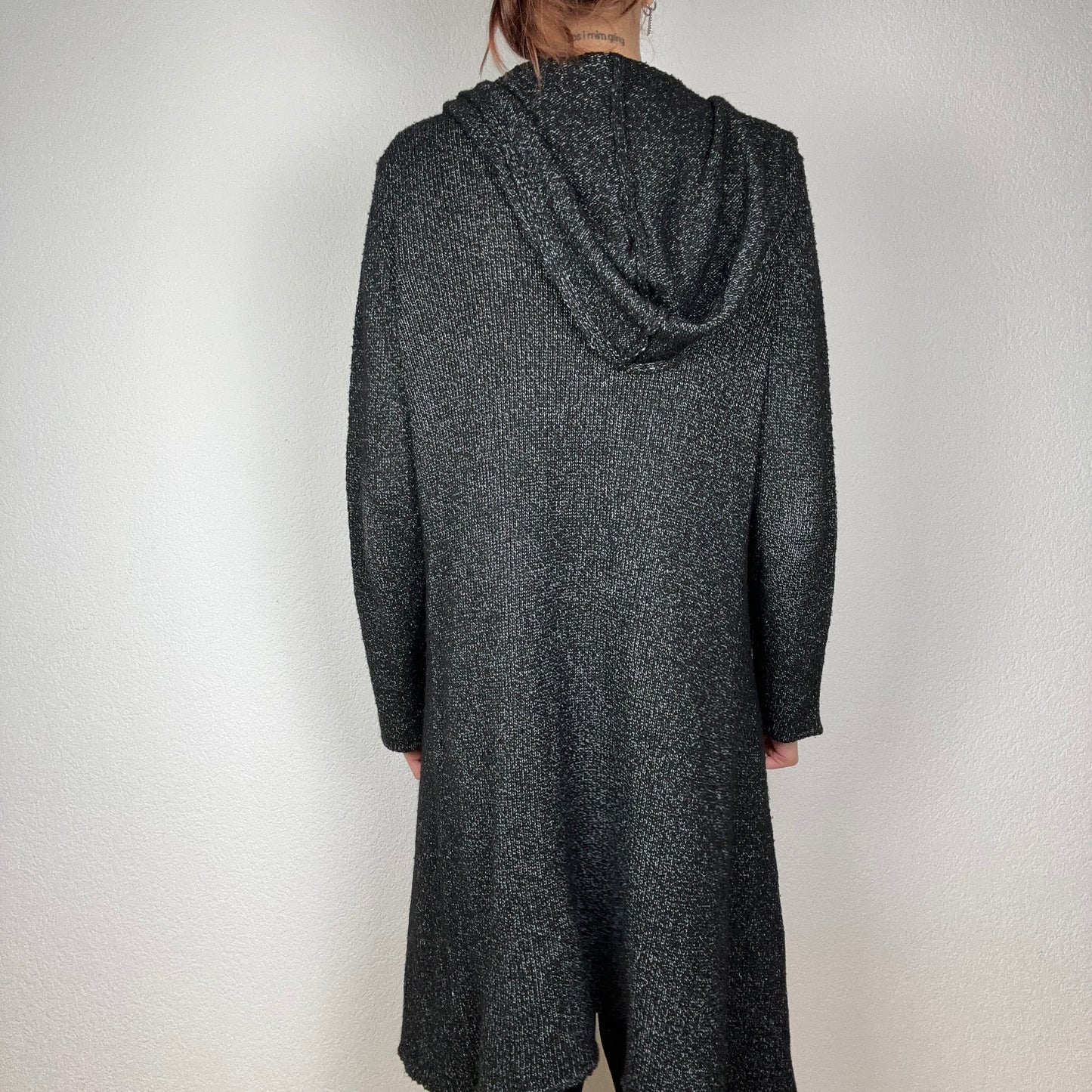 Black Cardigan with a hood | Bern