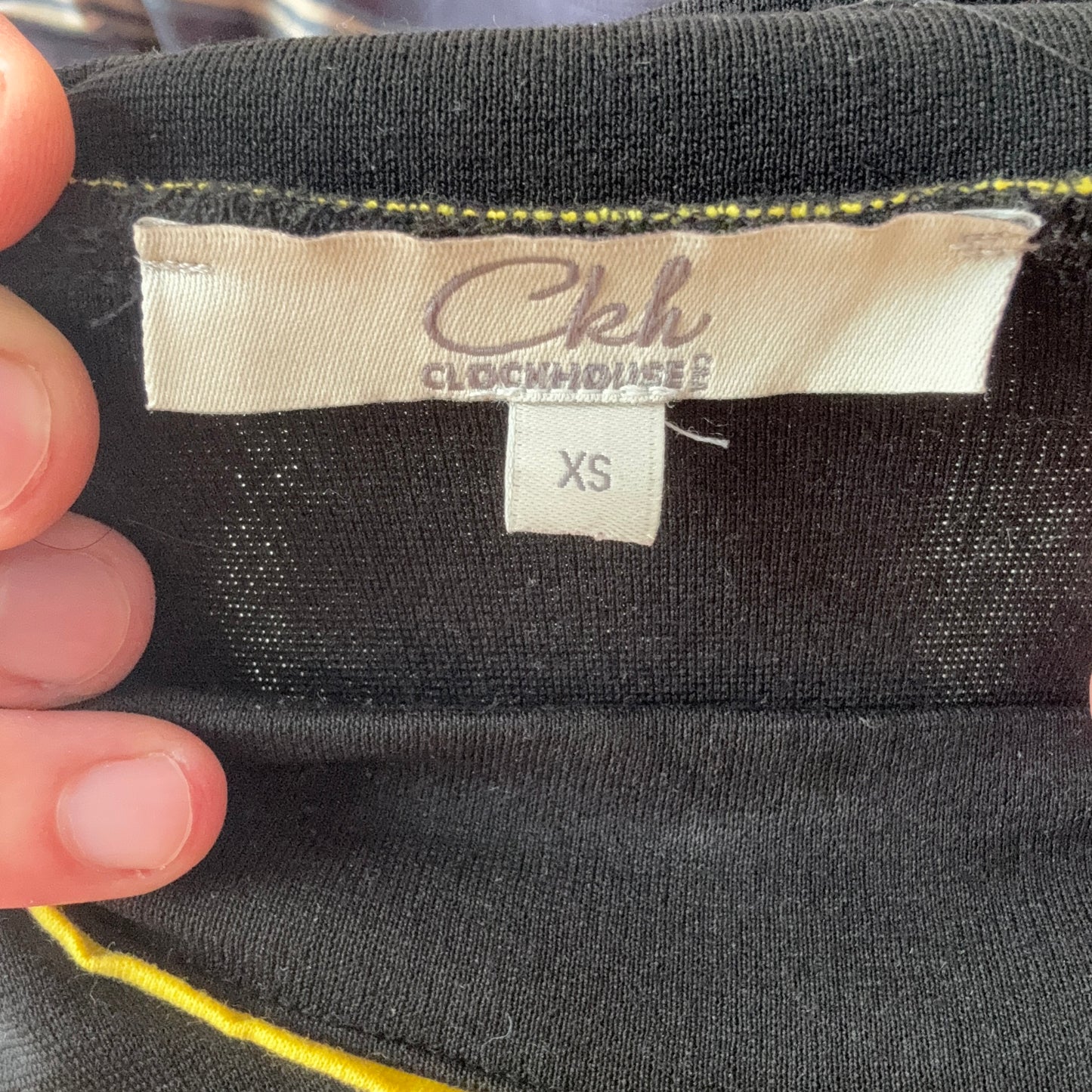 Black Dress with yellow stripe | Bern