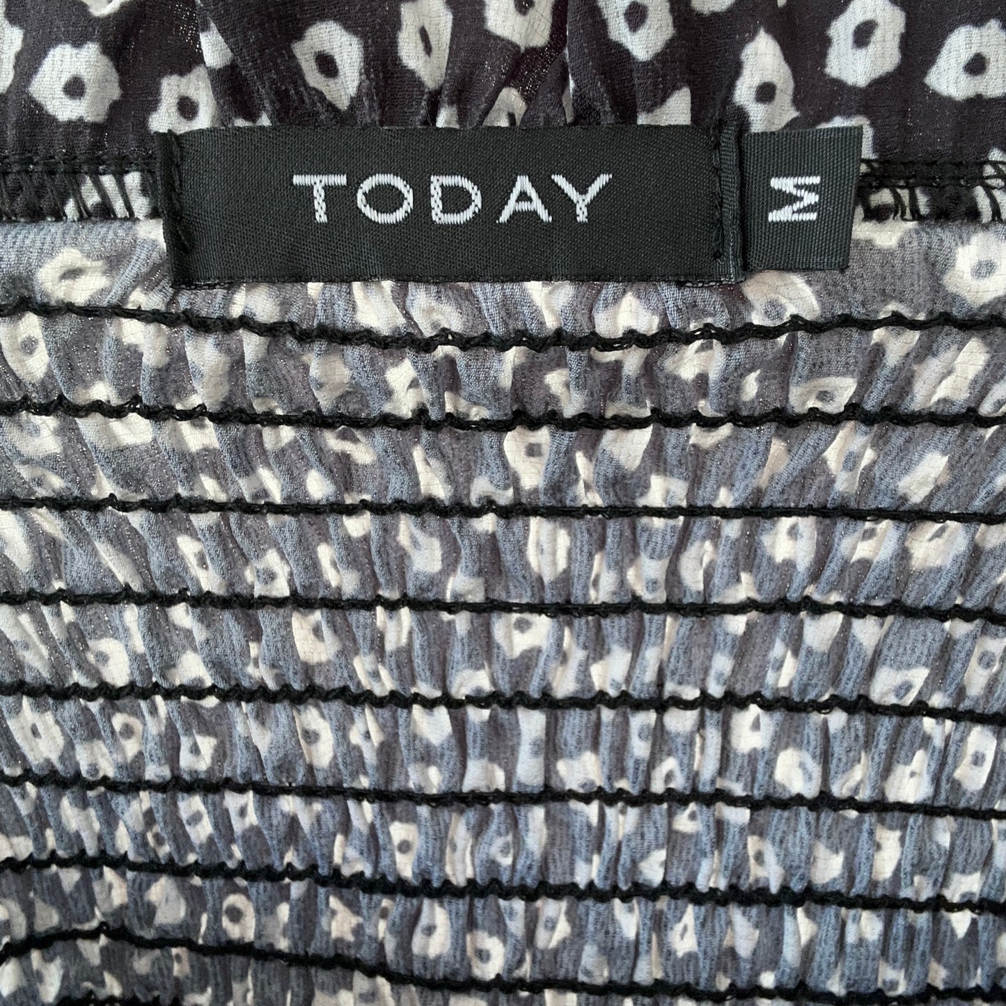 Black Top with white pattern | Bern