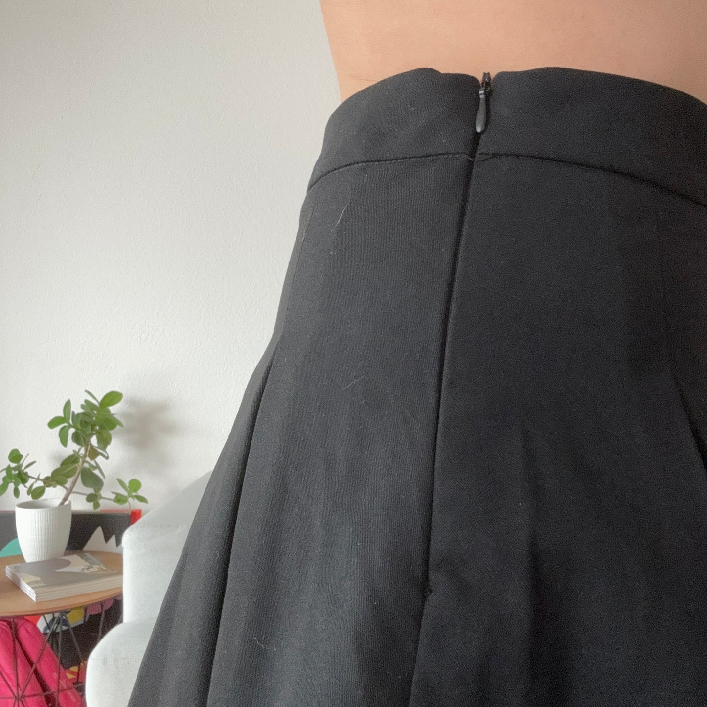 Black Skirt with Shorts underneath