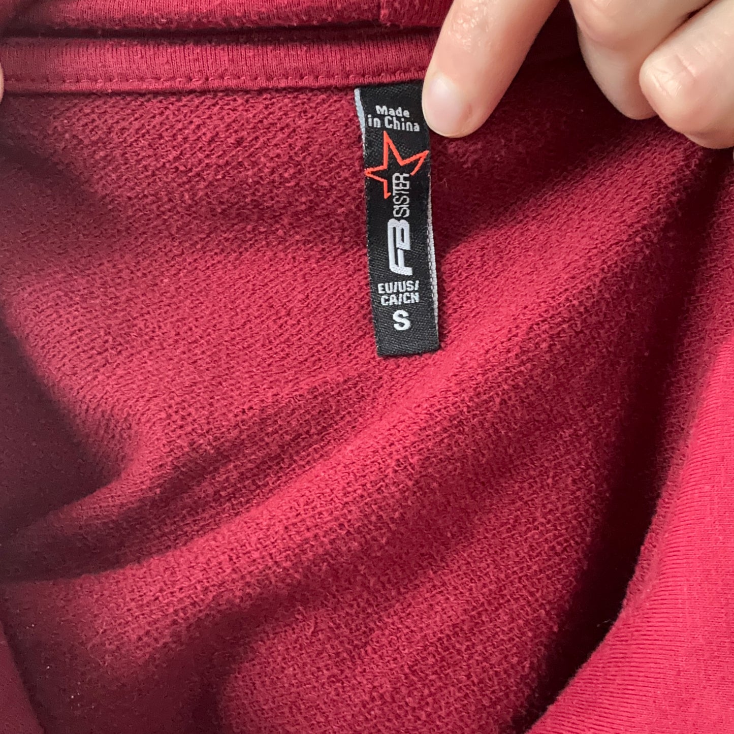 Red cropped Hoodie | Bern