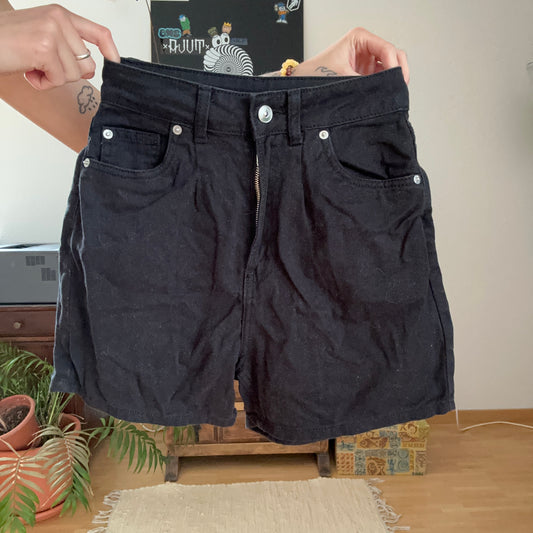 Black Jeans Shorts